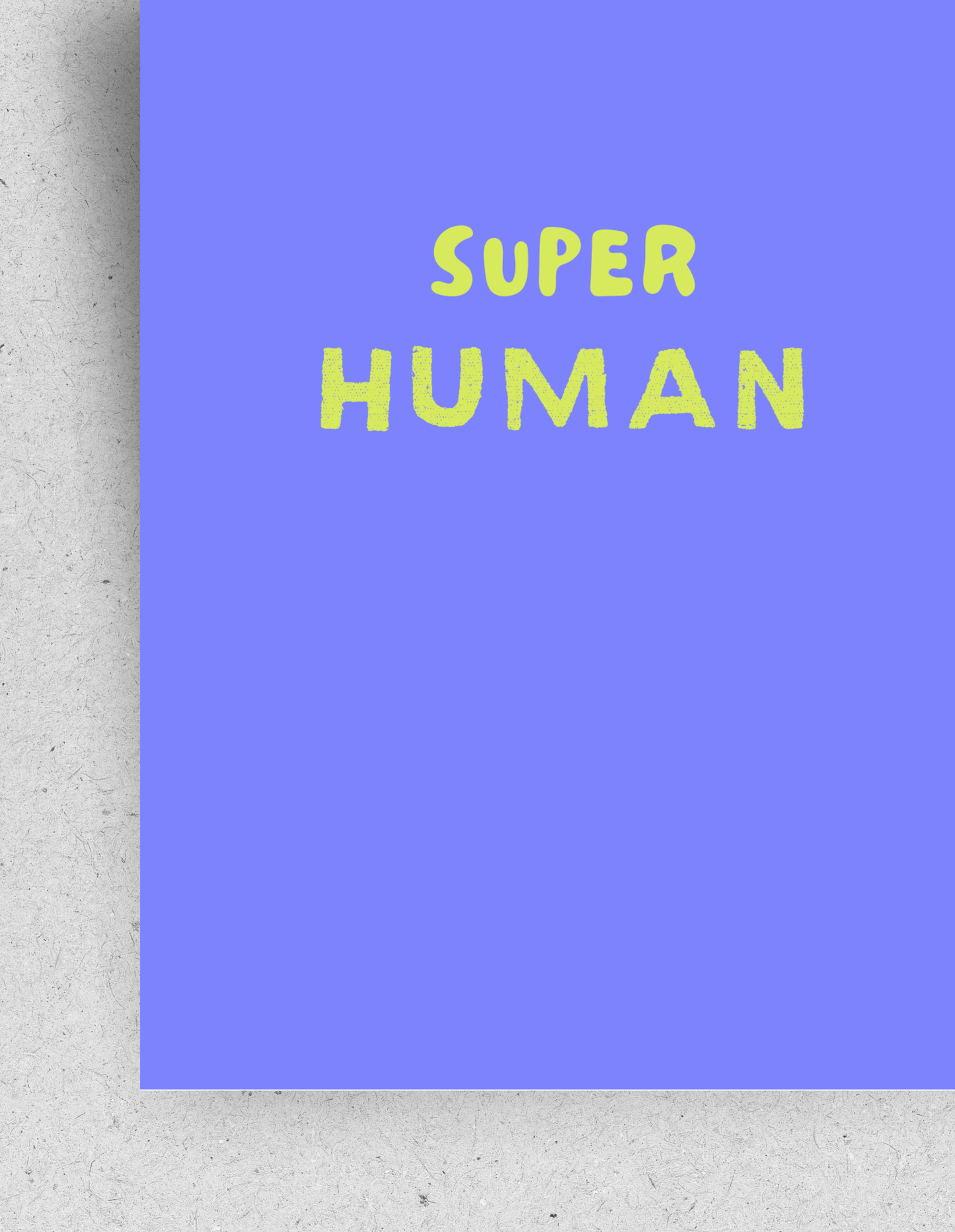 Postkarte "Super Human"