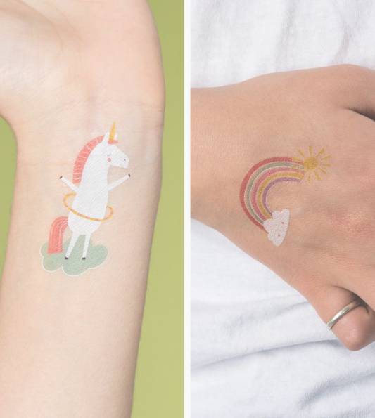 Kids Tattoo "Einhörner" | 12 Stück