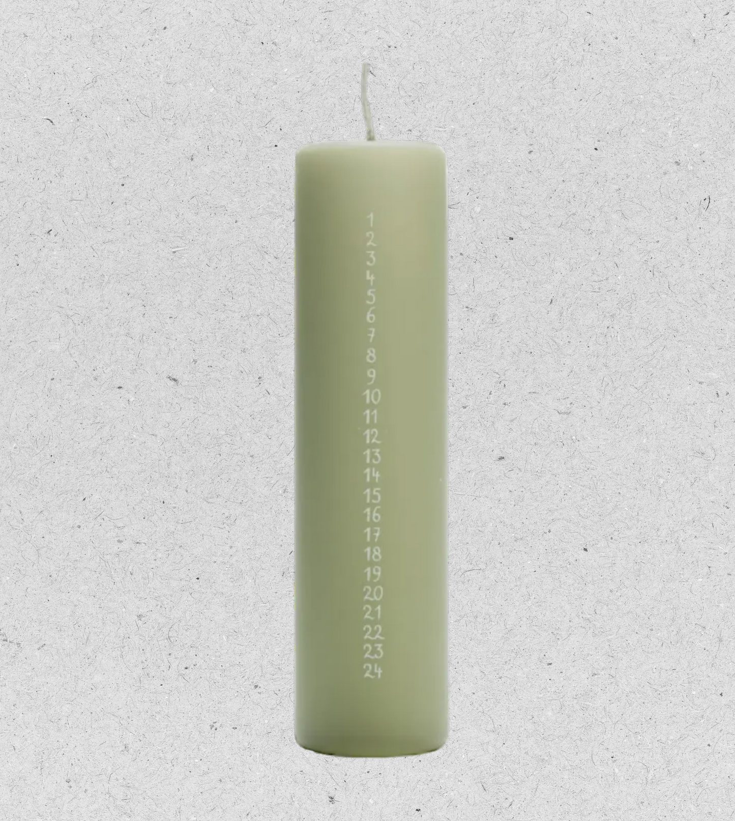 Adventskerze | Hellgrün | Rustik Lys