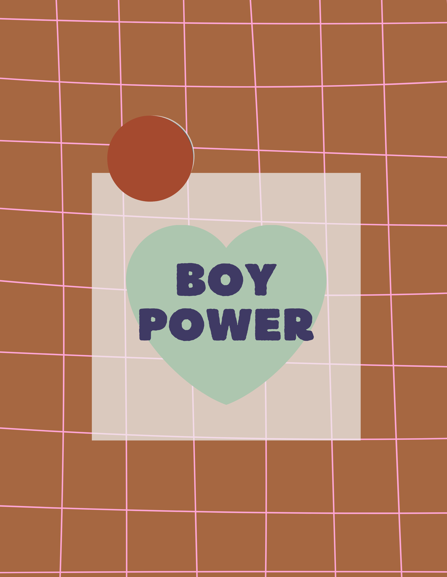 Bügelbild "Boy Power"
