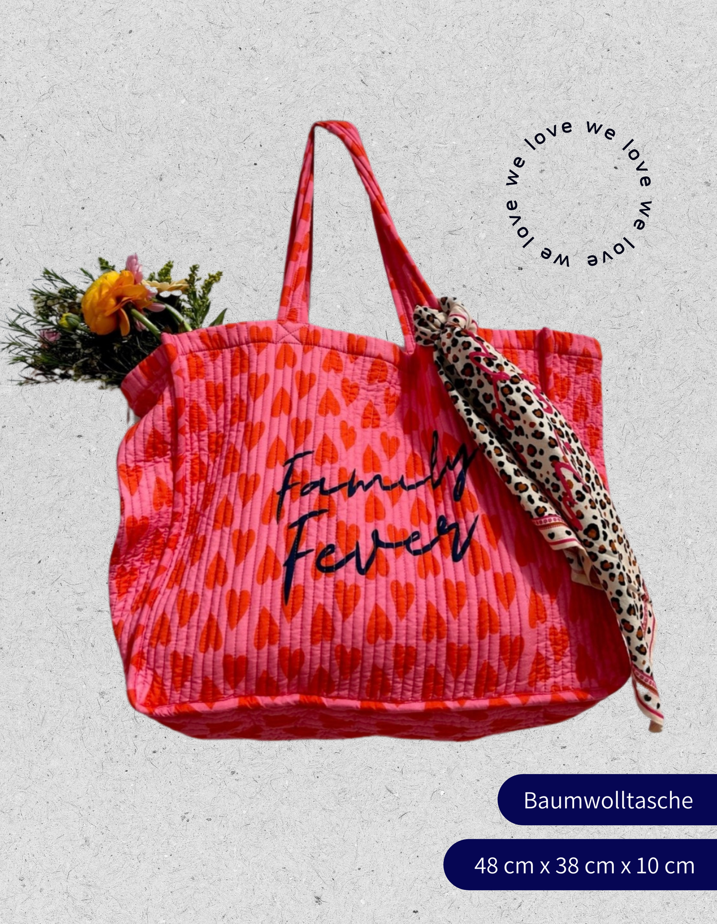 Family Bag | Herzen | pink