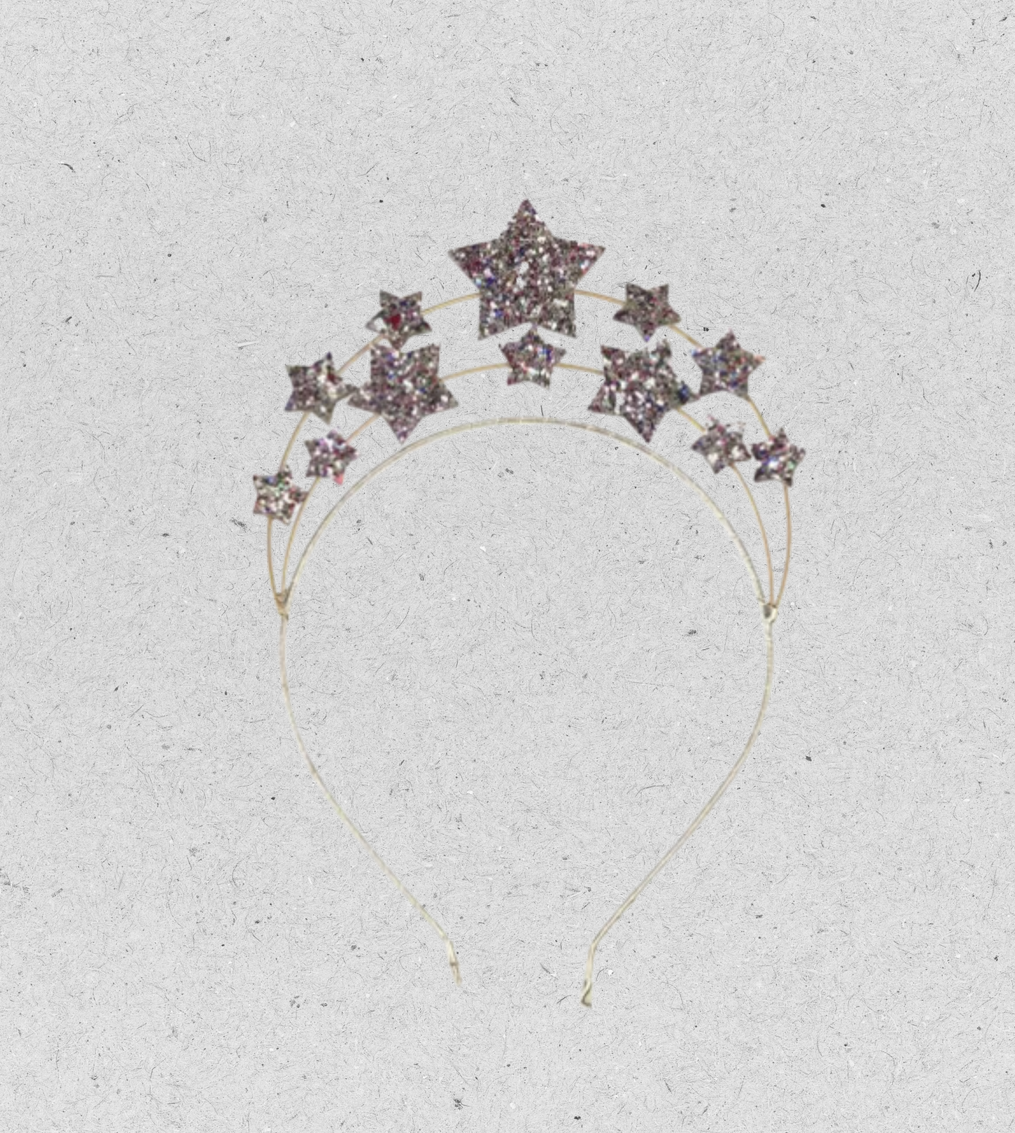 Glitzer Haarreifen mit Sternen