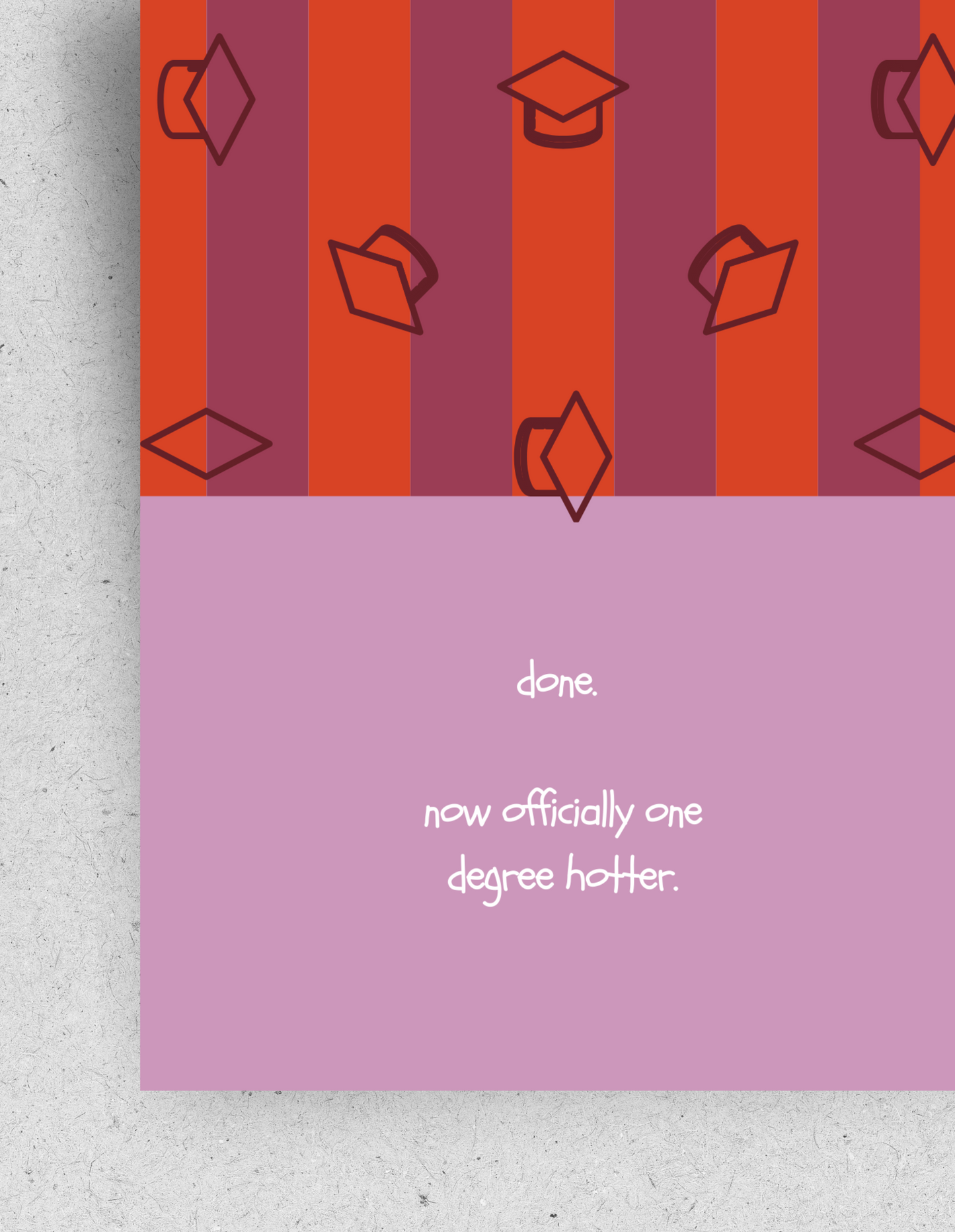 Lustige Postkarte "Abschluss, Ausbildung, Abitur, Bachelor, Master" | Recyclingpapier