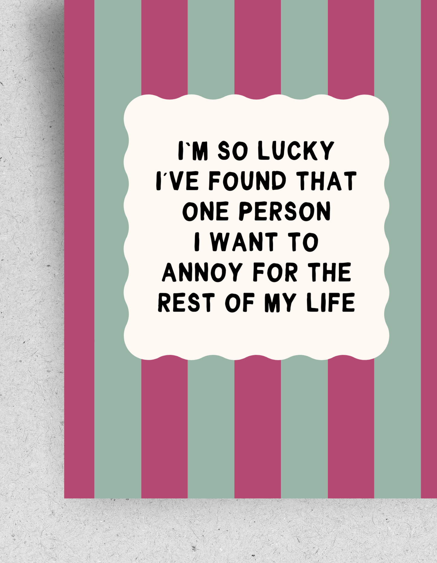 Postkarte "Annoying Person" | Recyclingpapier