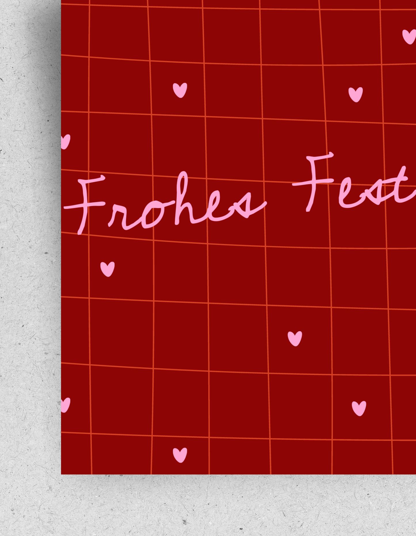 X-Mas Postkarte "Frohes Fest" | Recyclingpapier