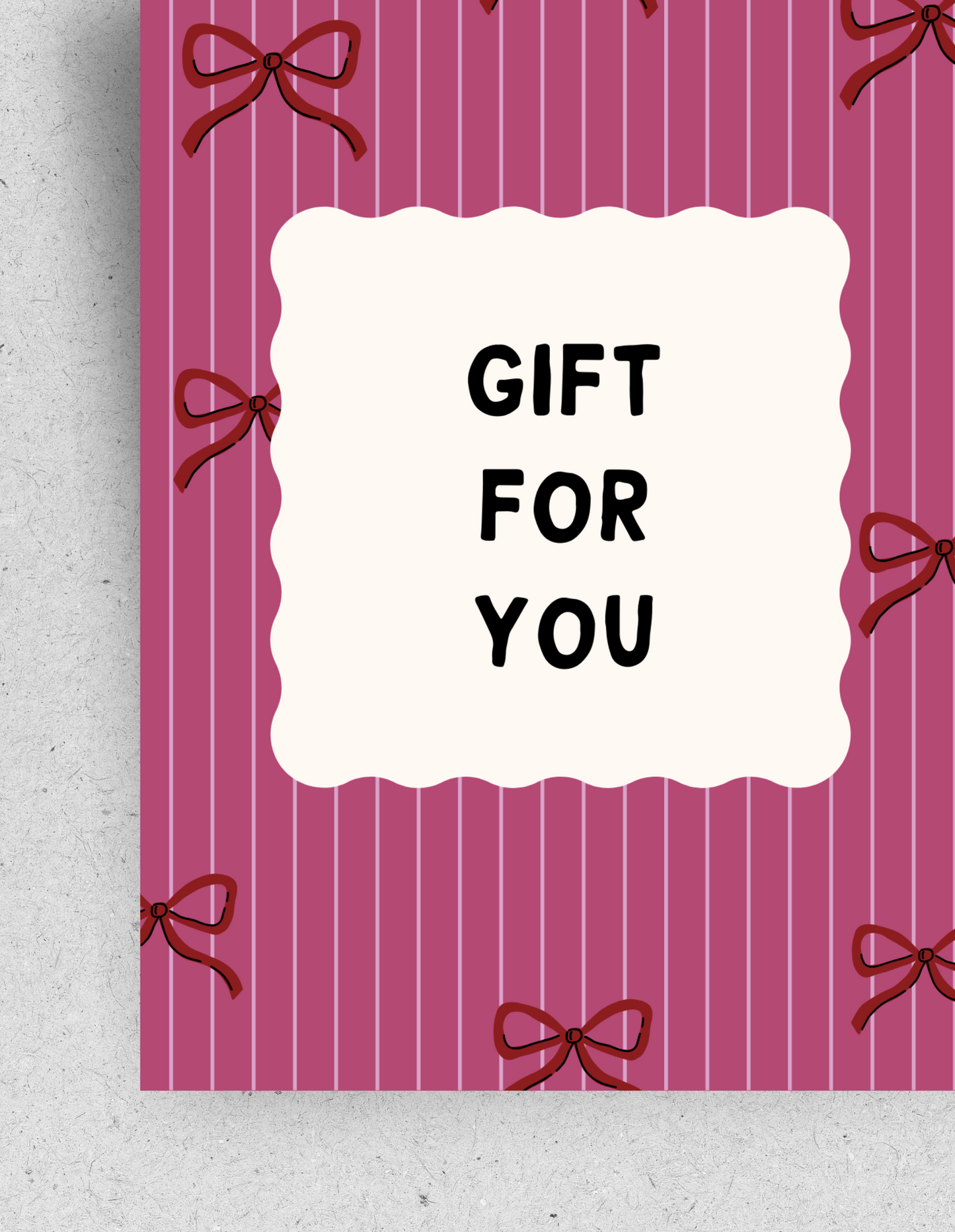 Postkarte "Gift for you" | Recyclingpapier
