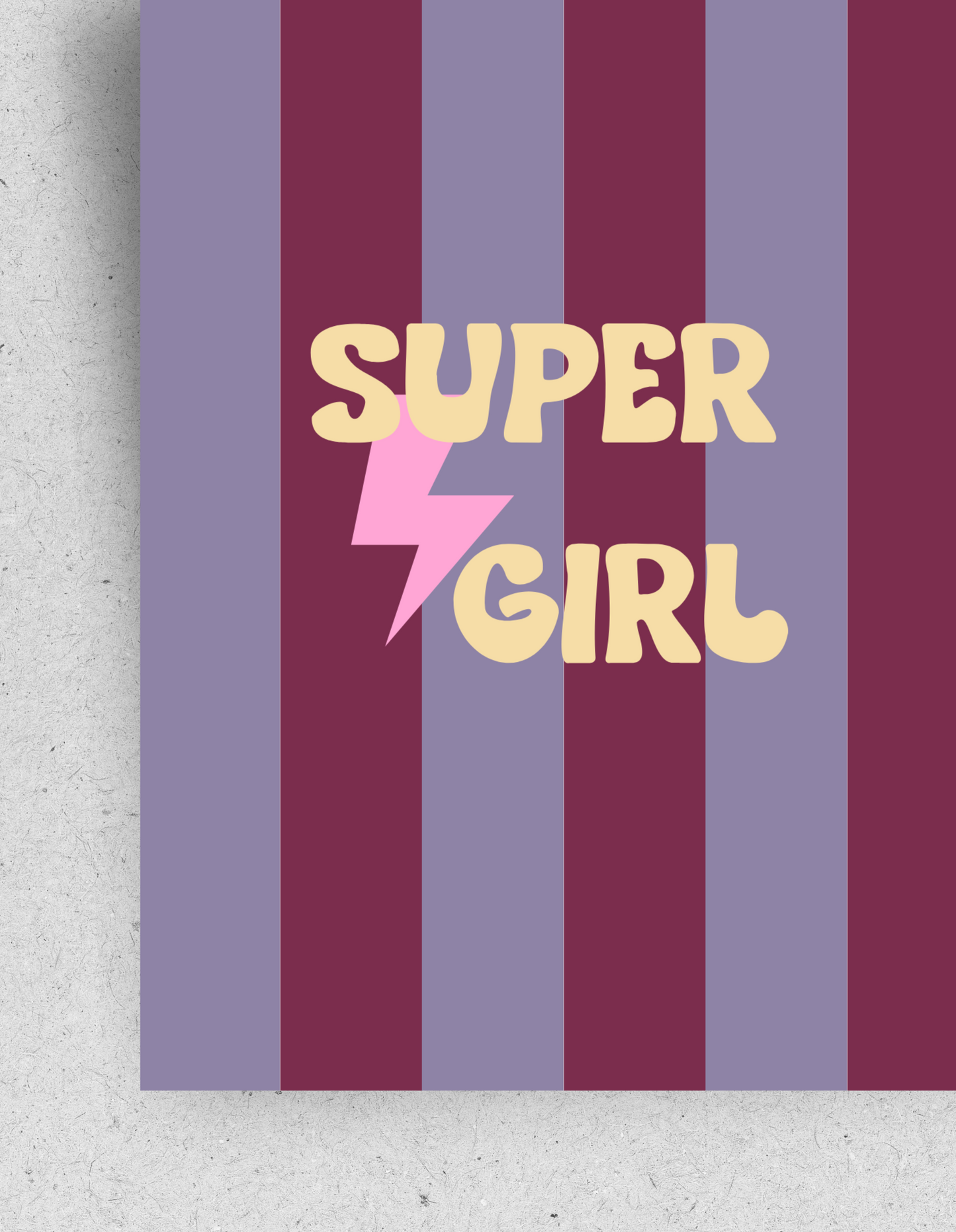 Postkarte "Super Girl"| Recyclingpapier