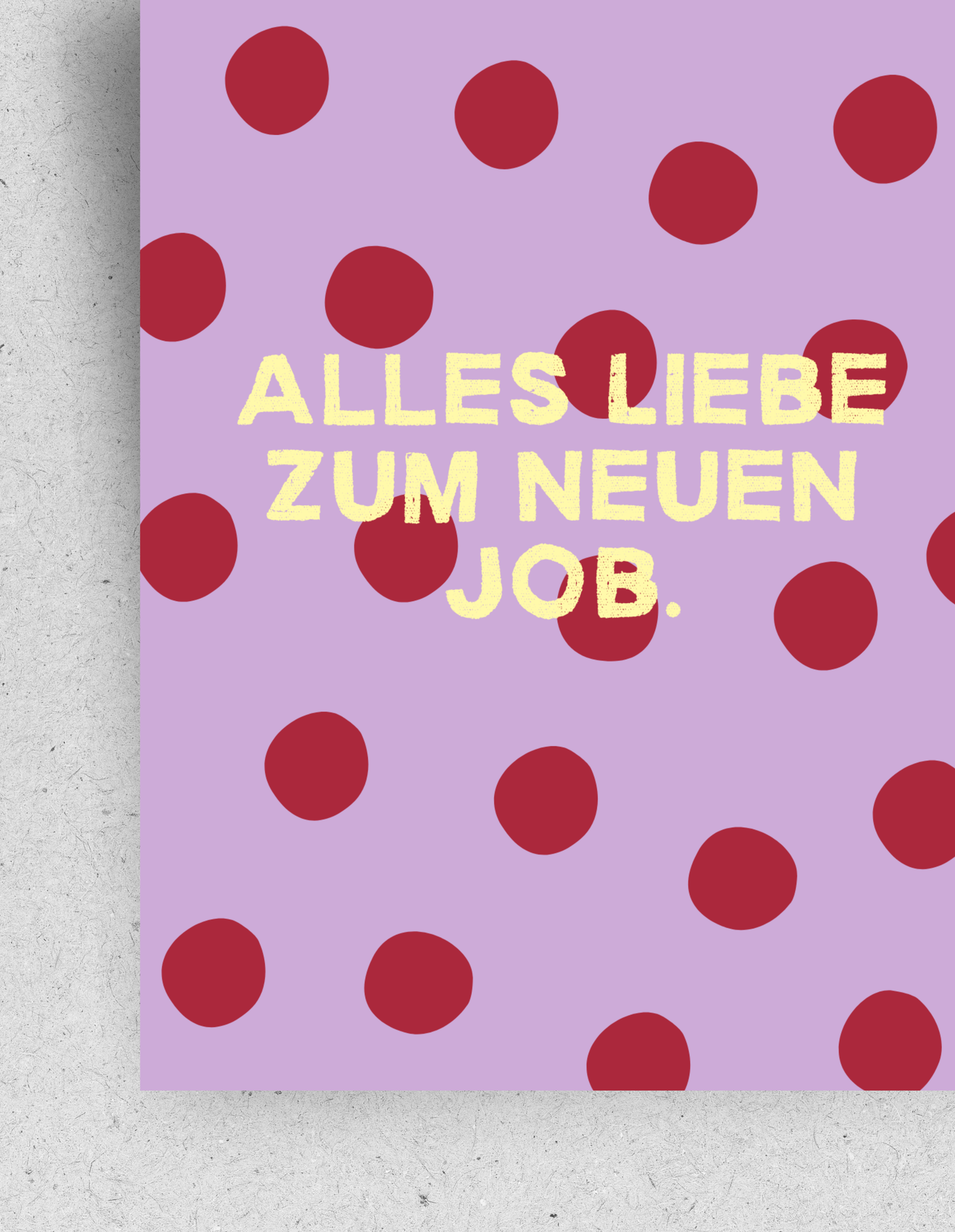 Postkarte "Alles Liebe zum neuen Job."