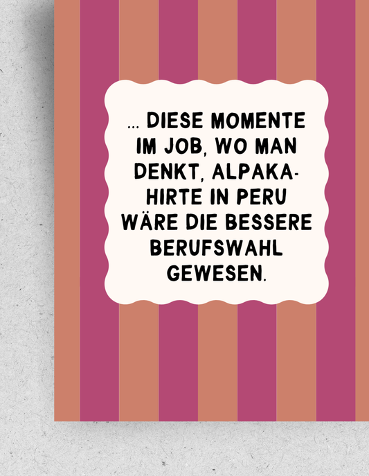 Postkarte "Diese Momente im Job"