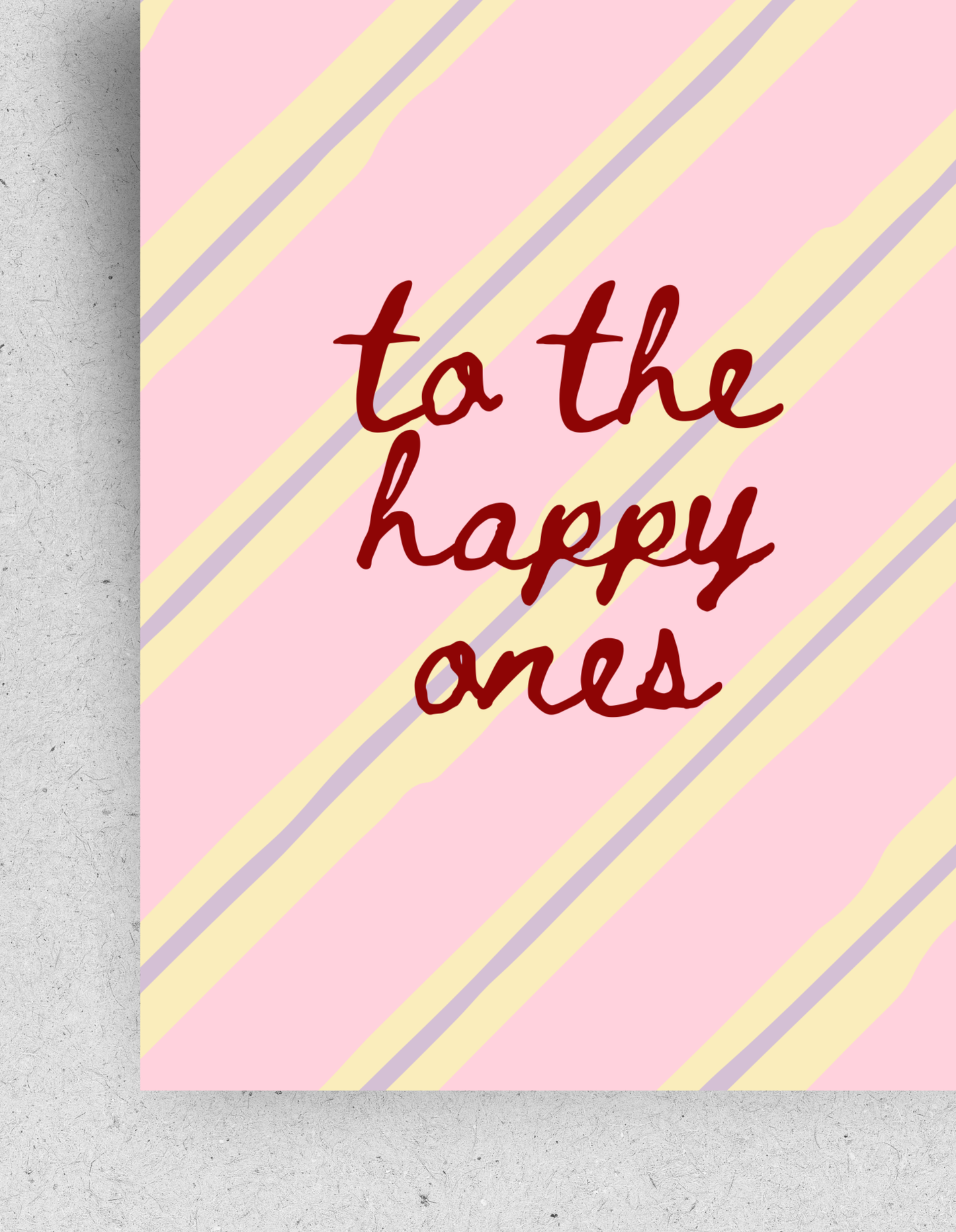Postkarte "To the happy ones"