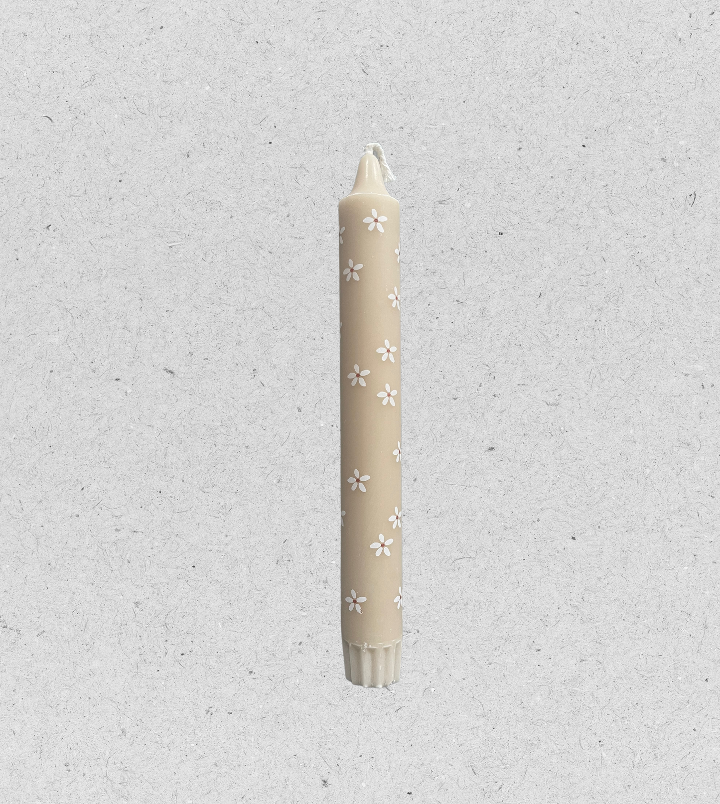 Stabkerze "Flowers" | Beige | Rustik Lys | by Kimmi