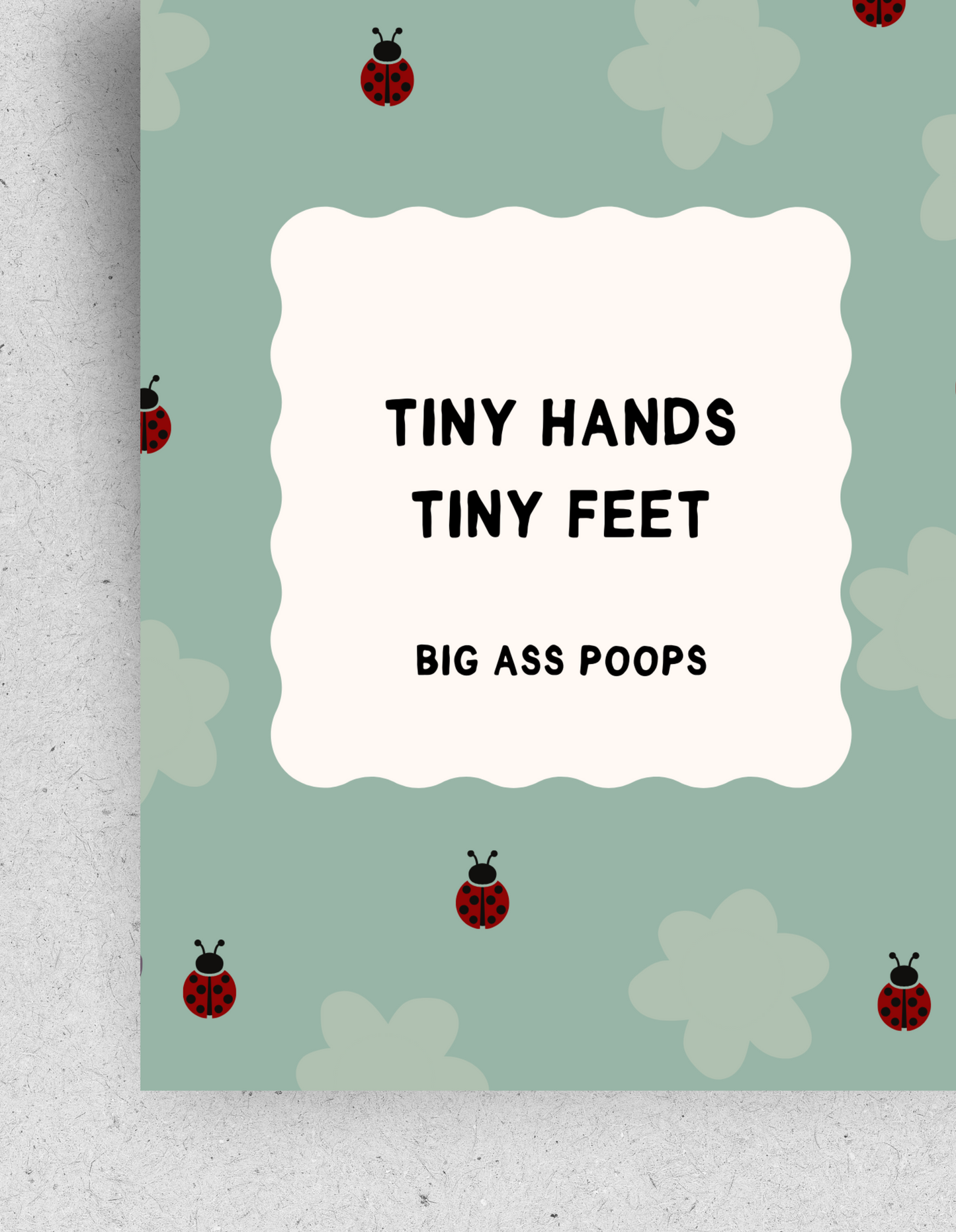 Postkarte "Big ass poops" | Recyclingpapier