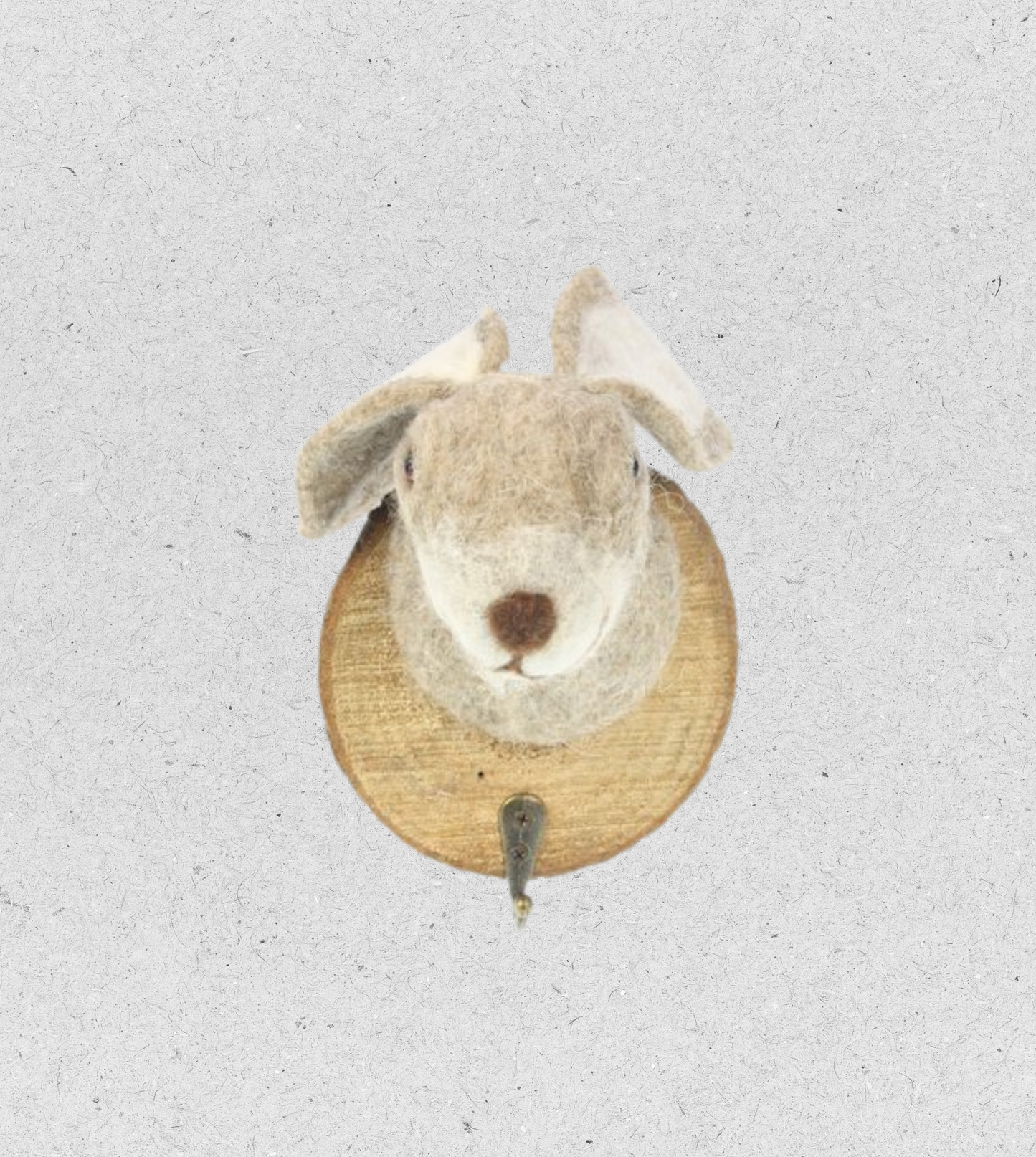 Handmade Hase aus Filz | natur