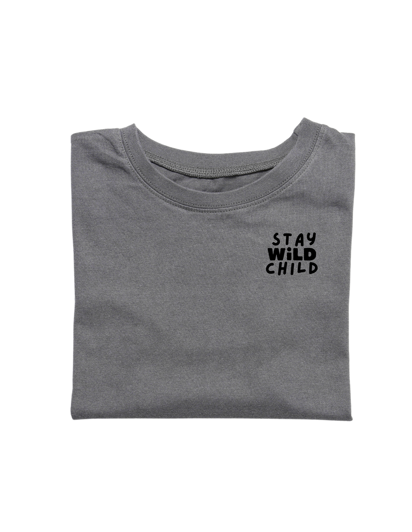 Bügelbild "stay wild child" | schwarz