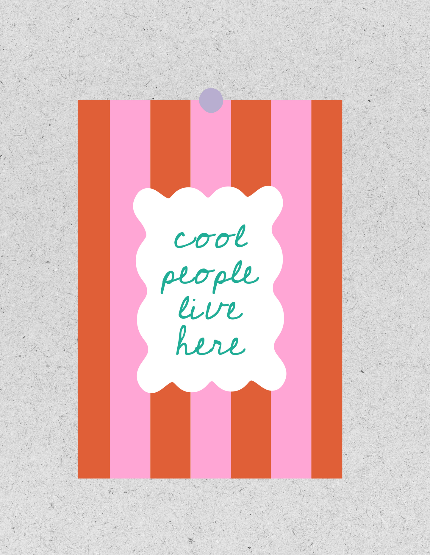 FineArt Print "Cool people live here" | Poster 30x40cm
