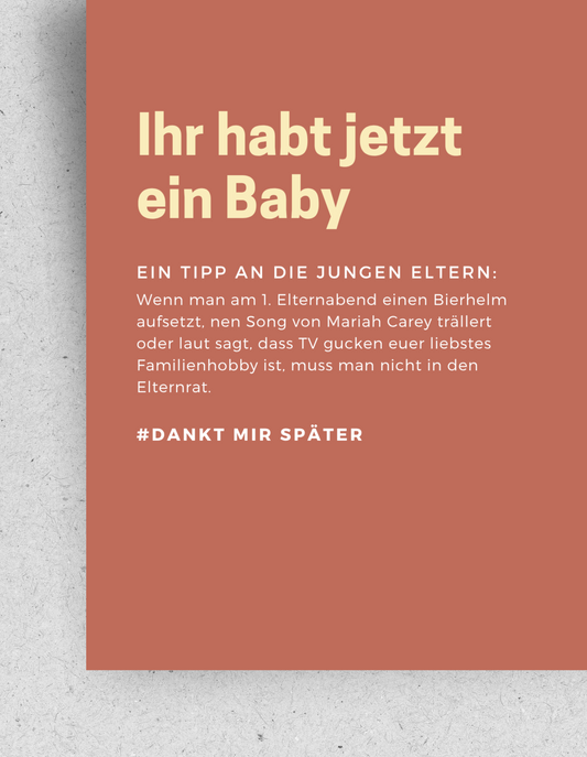 Lustige Geburtskarte | Recyclingpapier