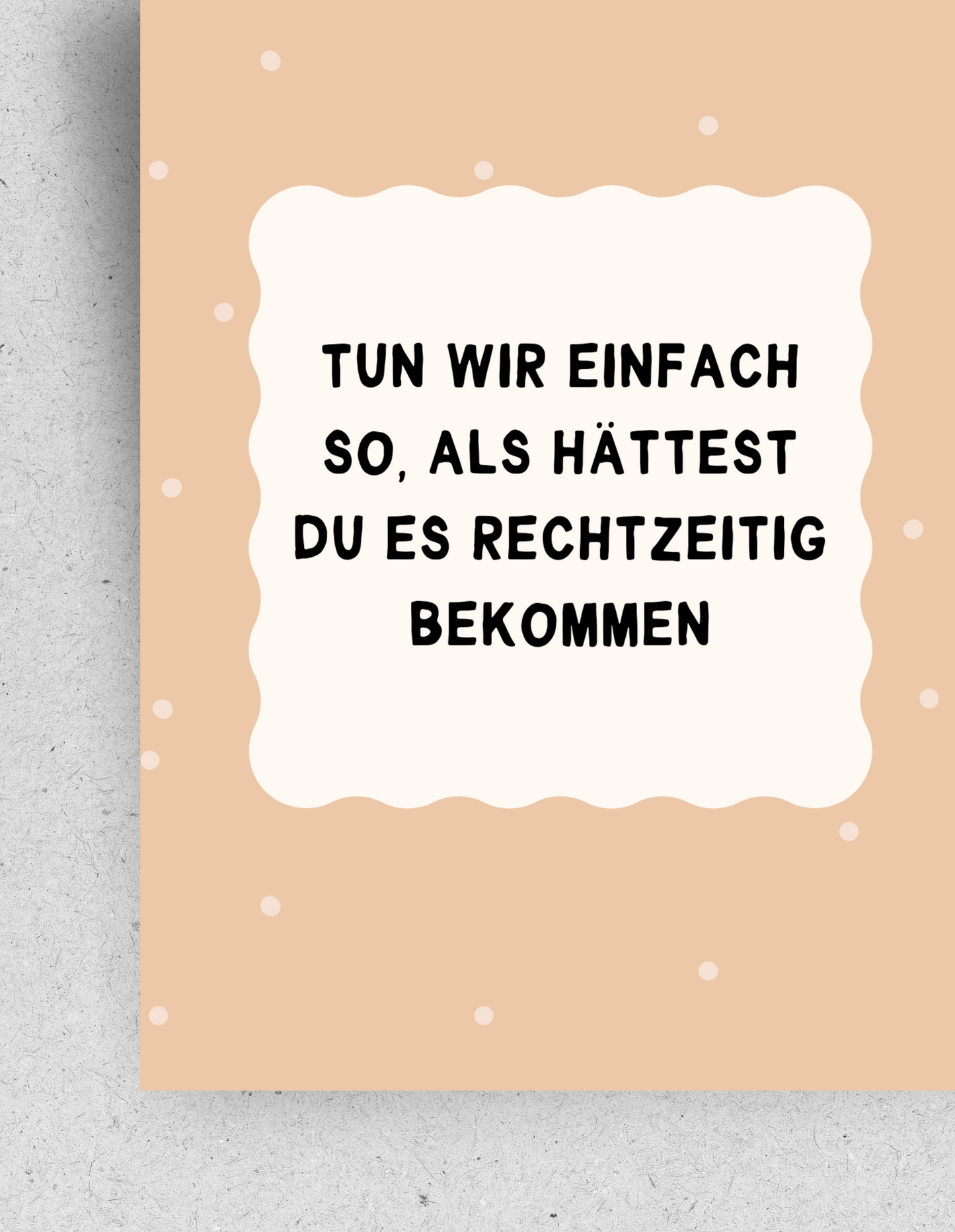 Postkarte "Verspätetes Geschenk" | Recyclingpapier