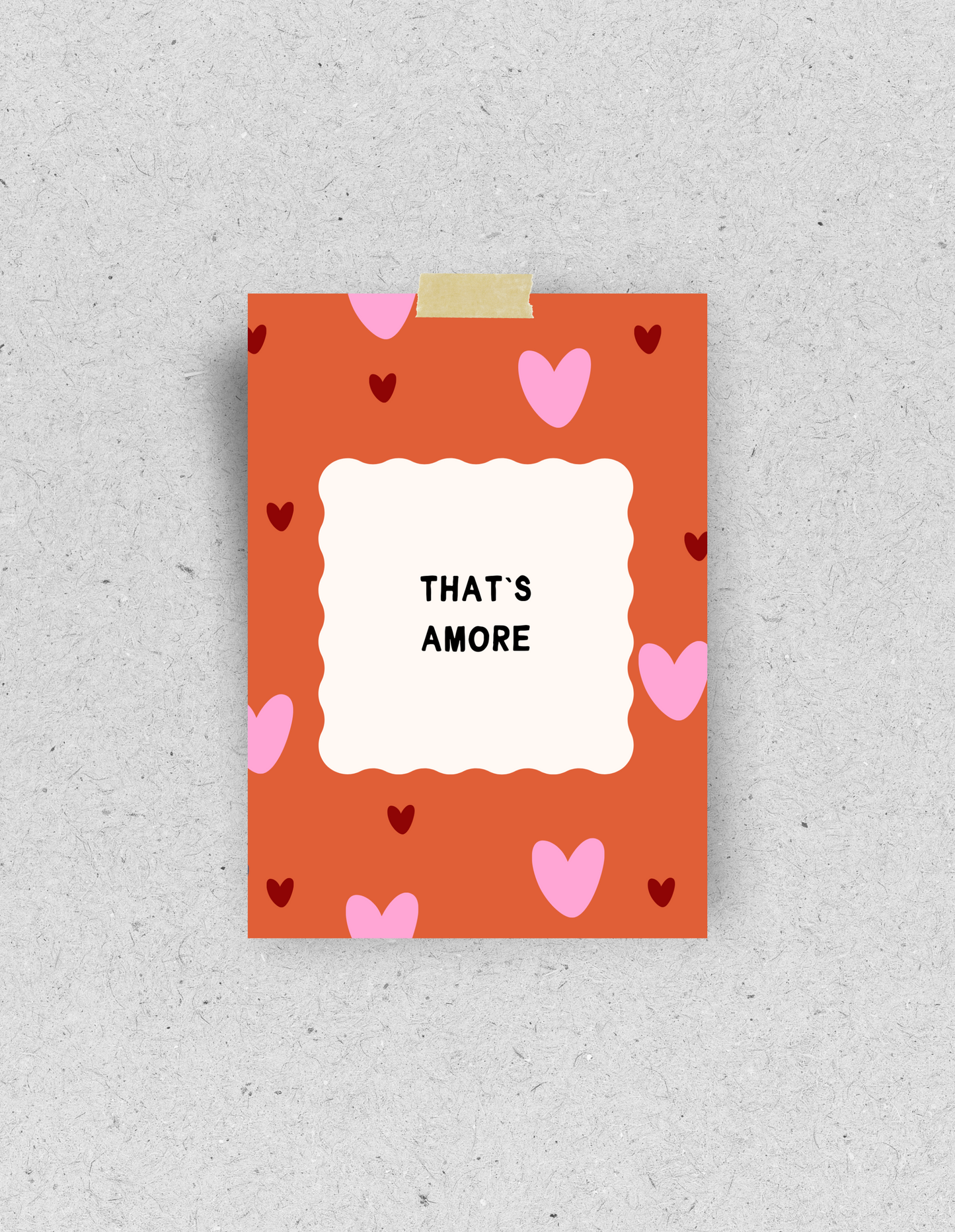 Postkarte "That`s amore" | Recyclingpapier