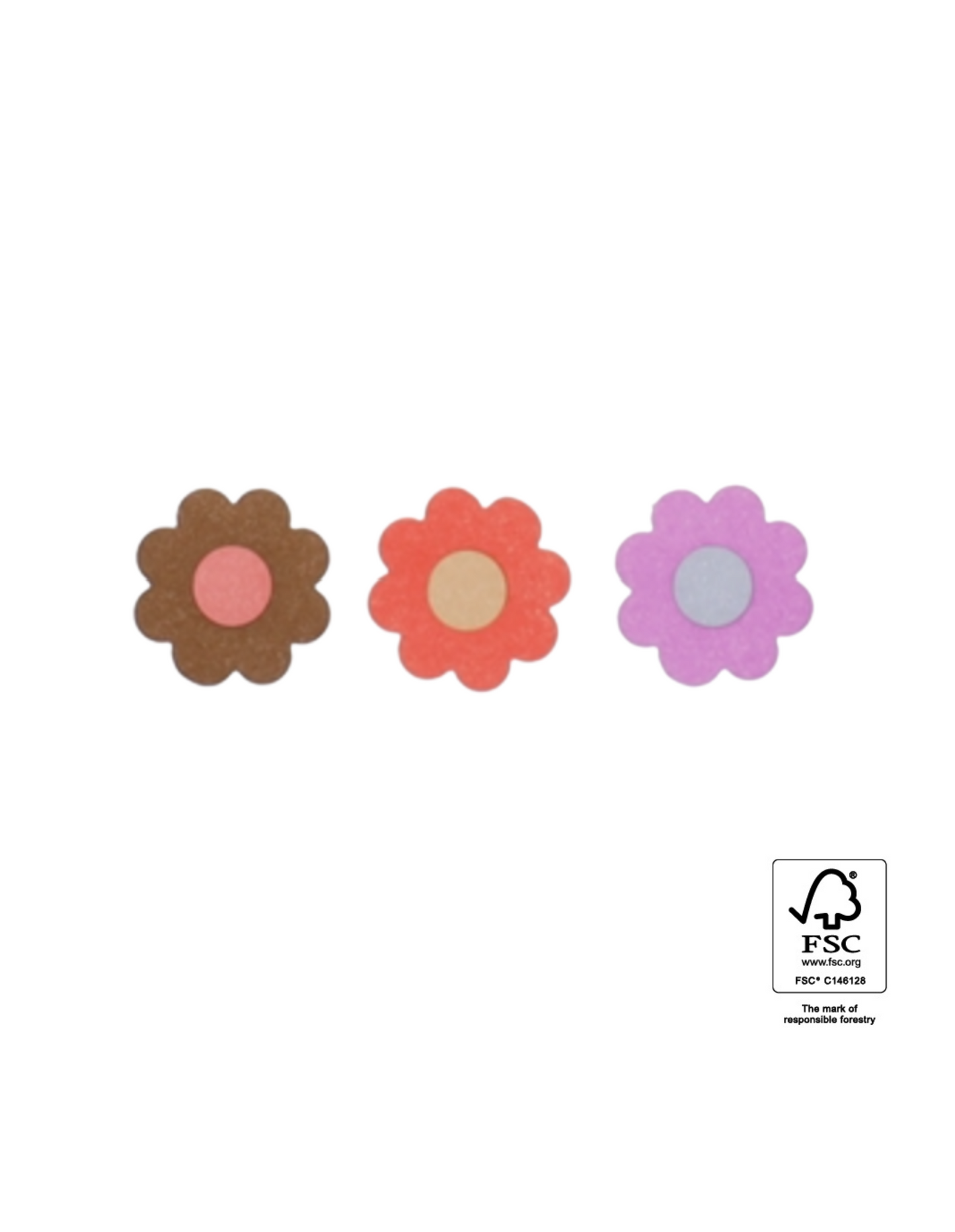 Geschenkaufkleber Blumen | 10 Stück | 2,62x2,62cm