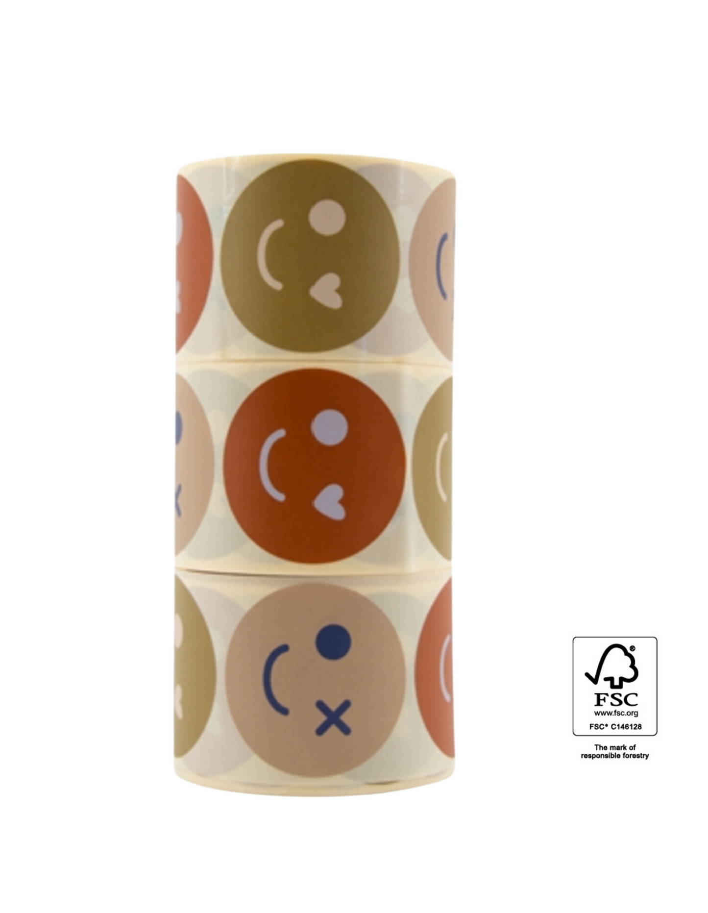 Geschenkaufkleber Smiley | 12 Stück | 5x5cm