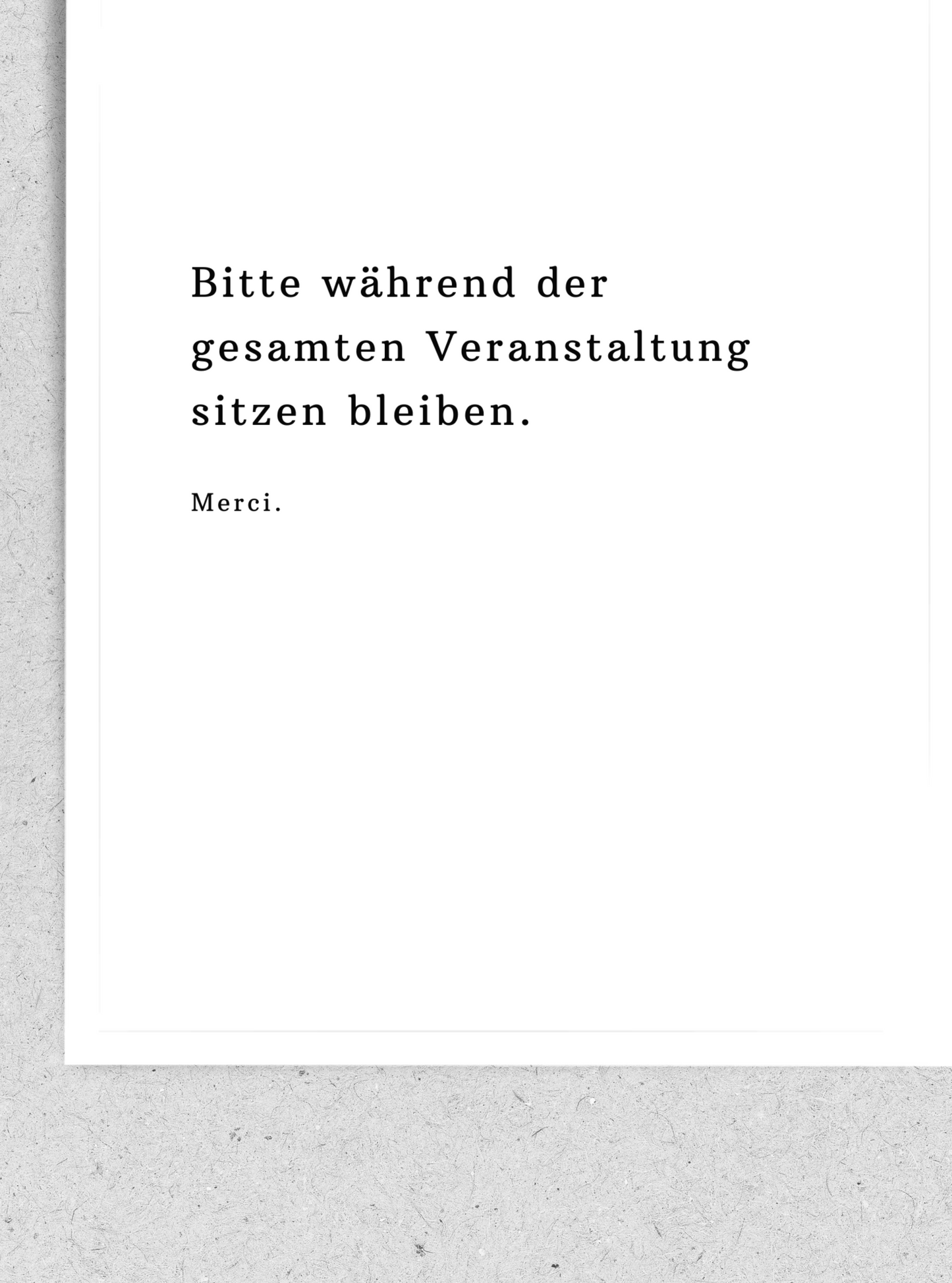 FineArt Print Heimat Collection "Veranstaltung"