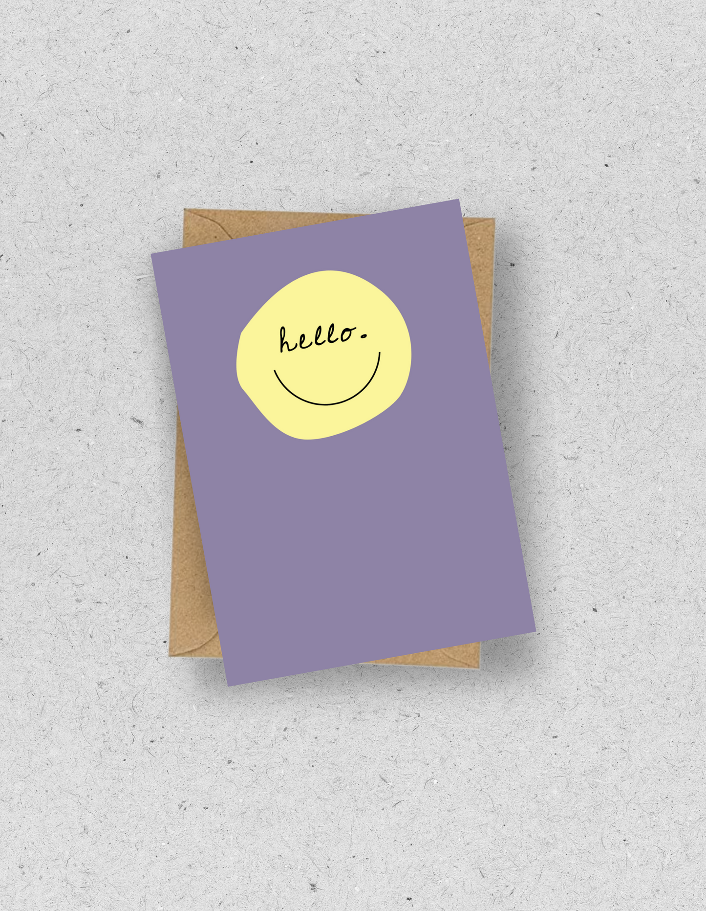 Karte "Hello Smiley" / mit Umschlag