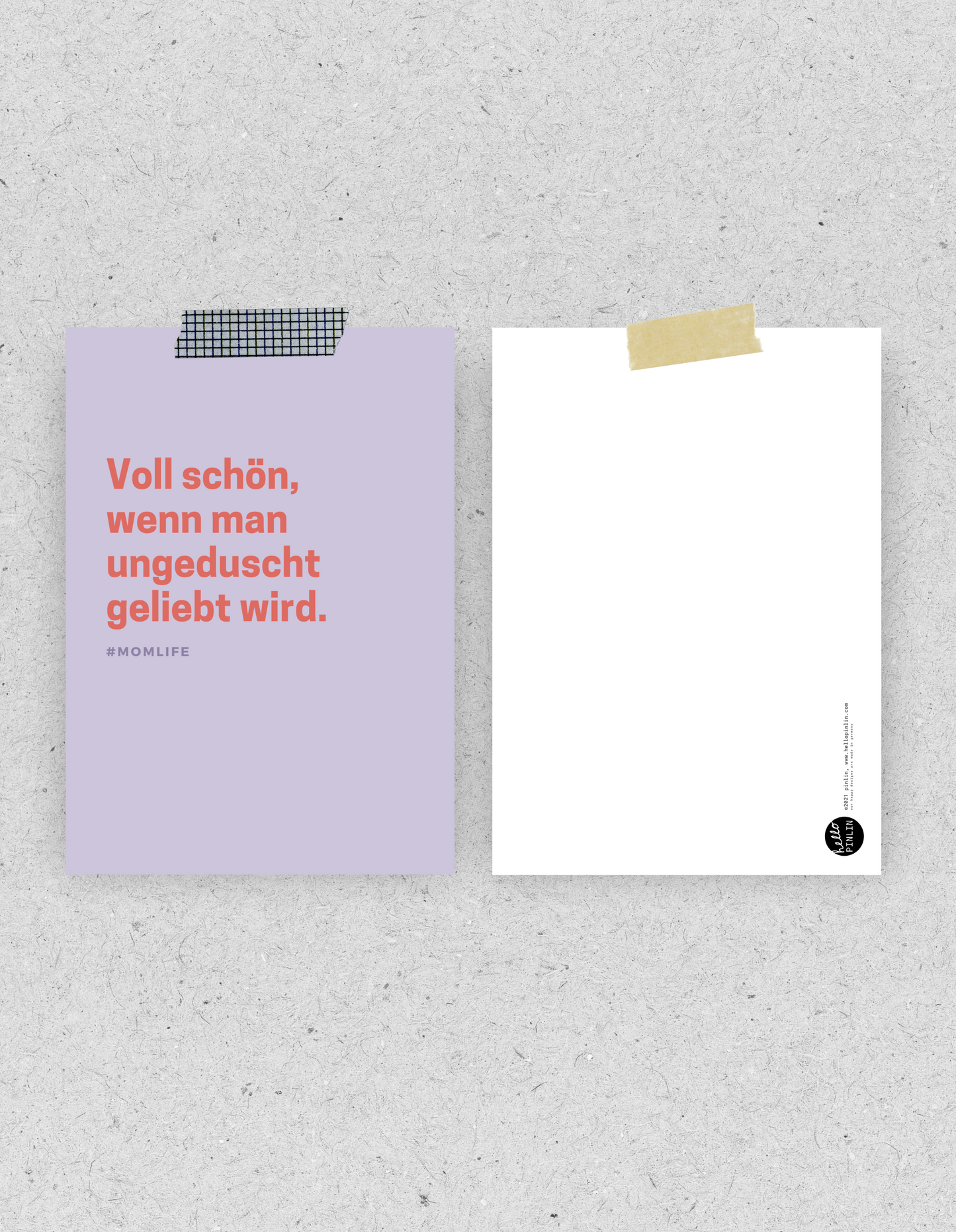 Postkarte "Ungeduscht" | Recyclingpapier