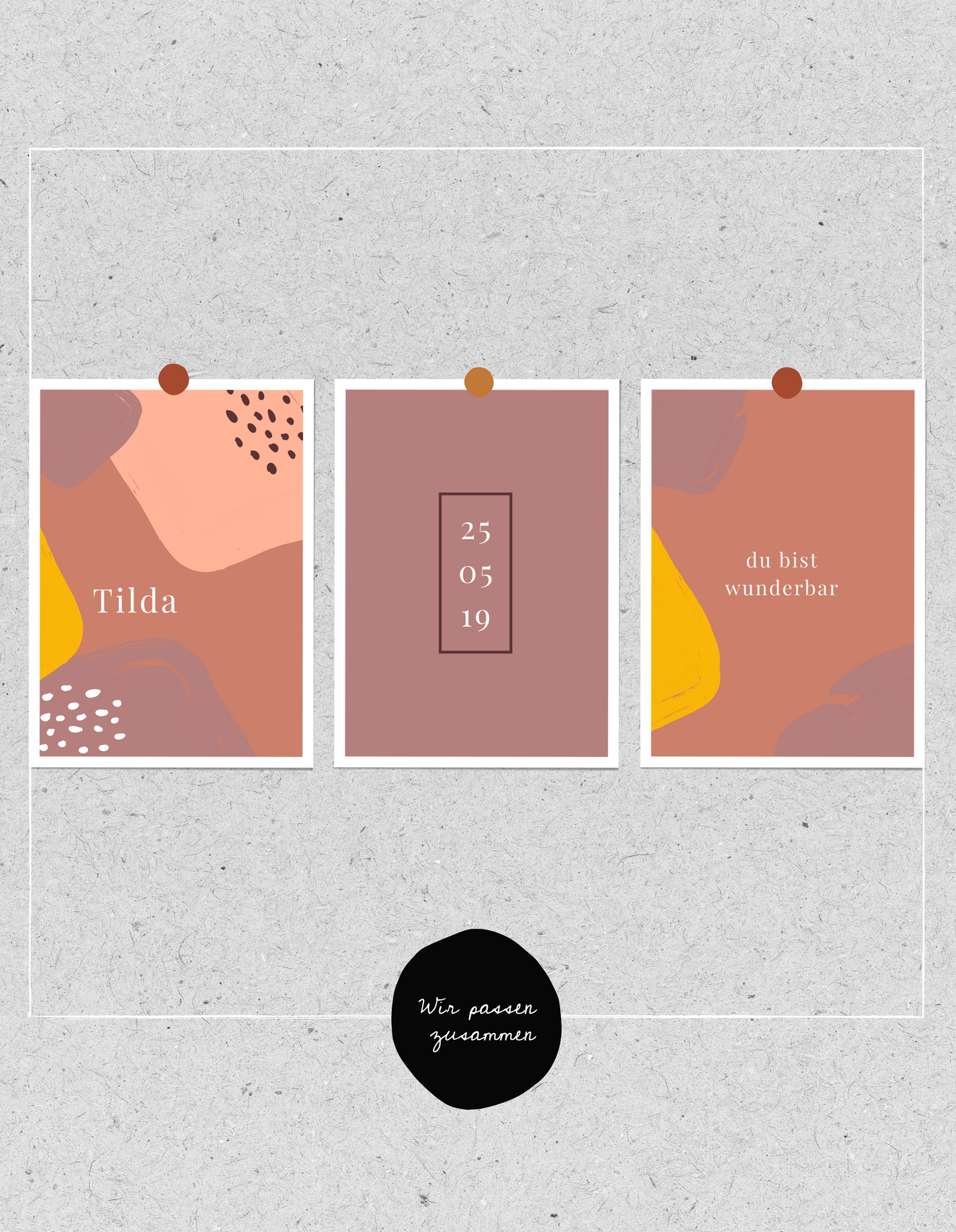 Kids FineArt Print "Abstract" | personalisierbar | 2 Farboptionen