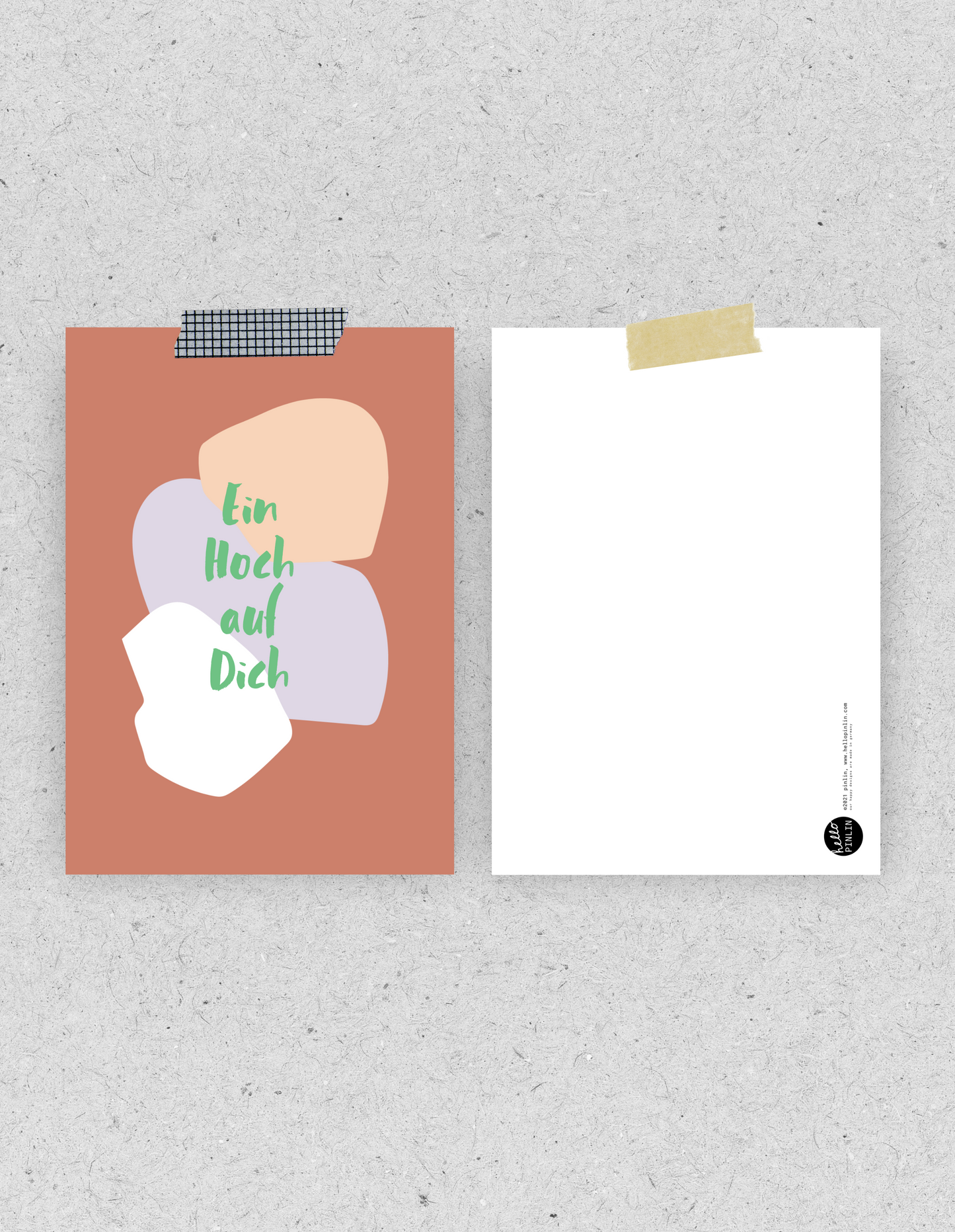 Postkarte "Ein Hoch auf dich" | Recyclingpapier