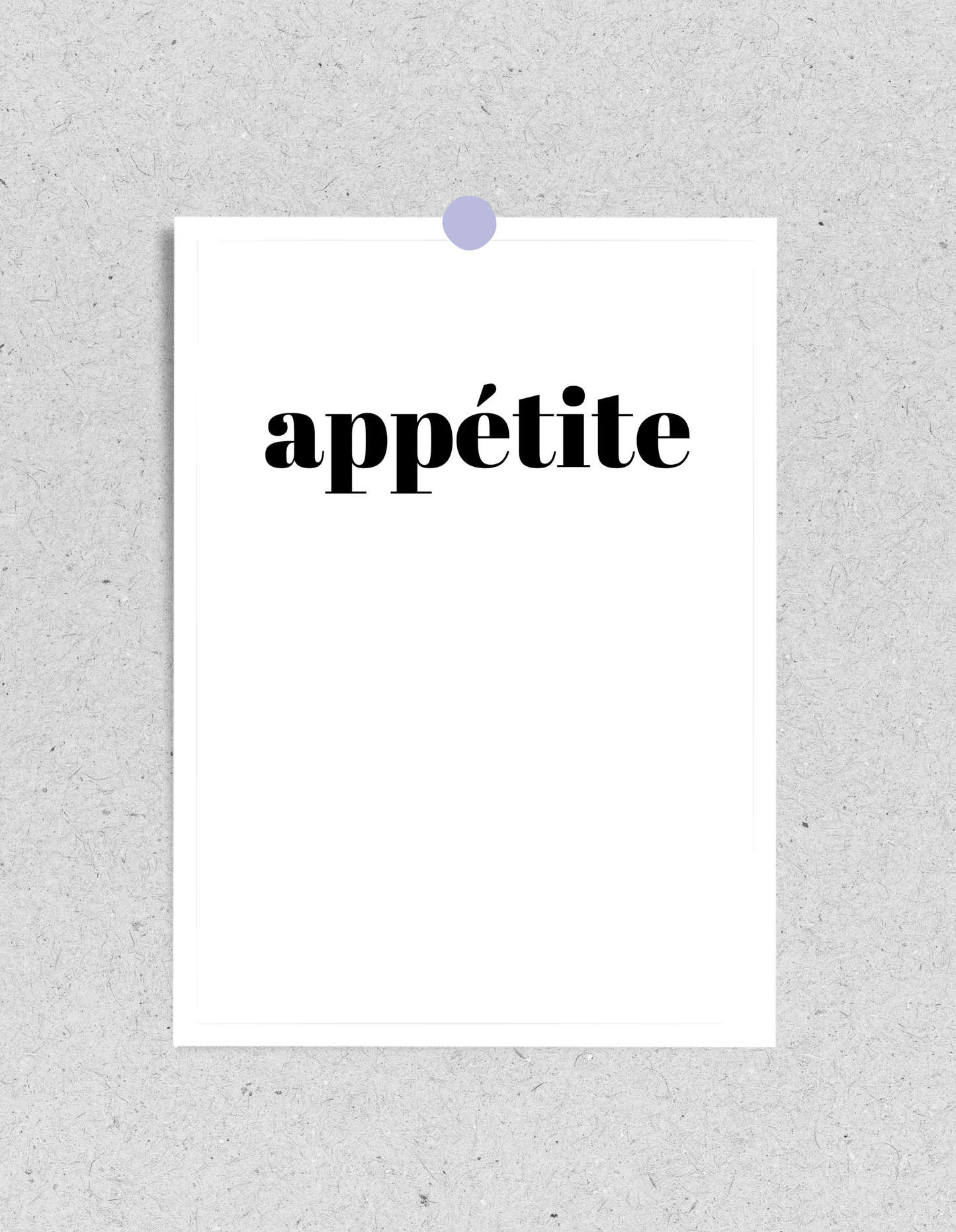 FineArt Print "Appétite" Schwarz
