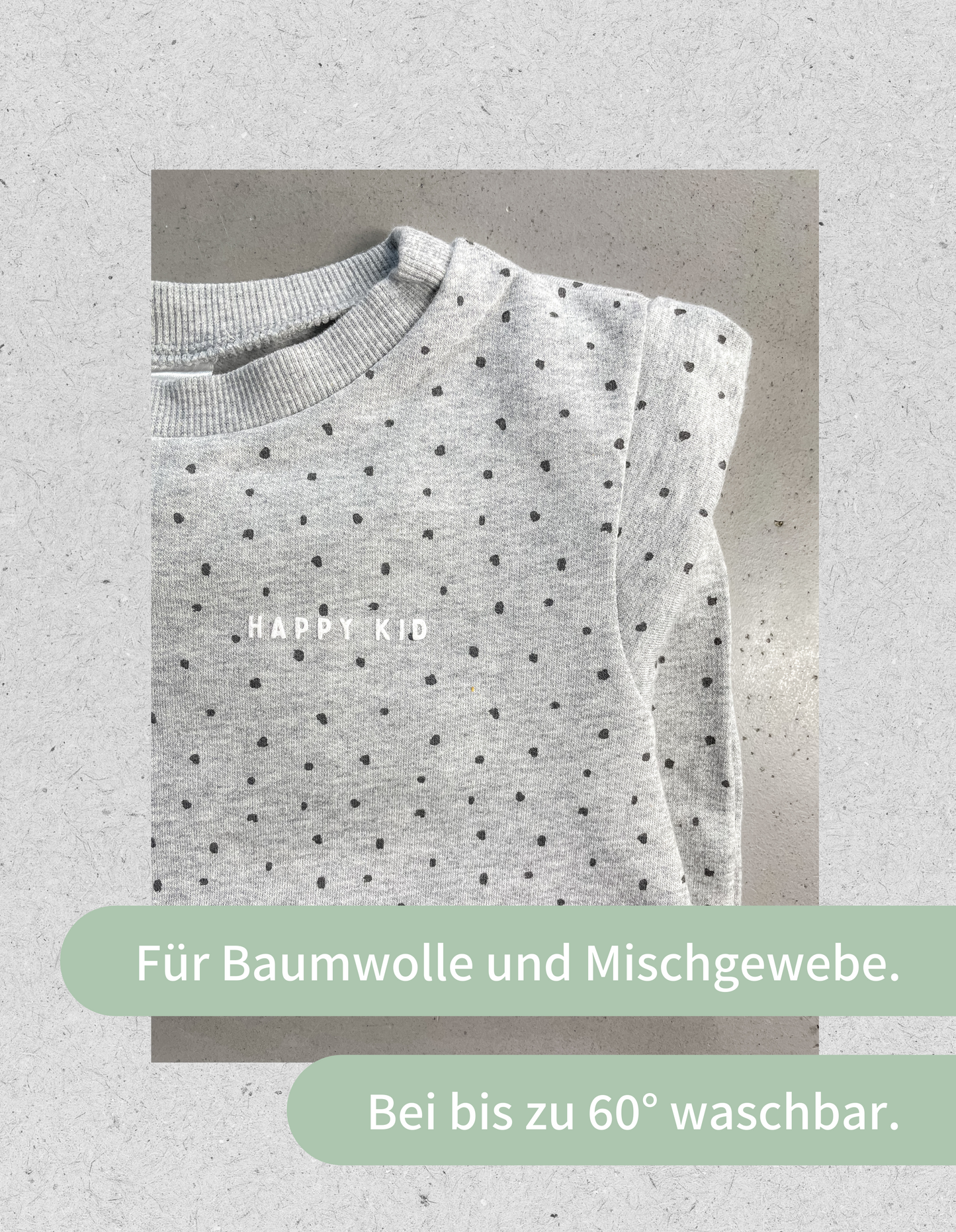 Bügelbild "HAPPY KID" | Kids | weiß