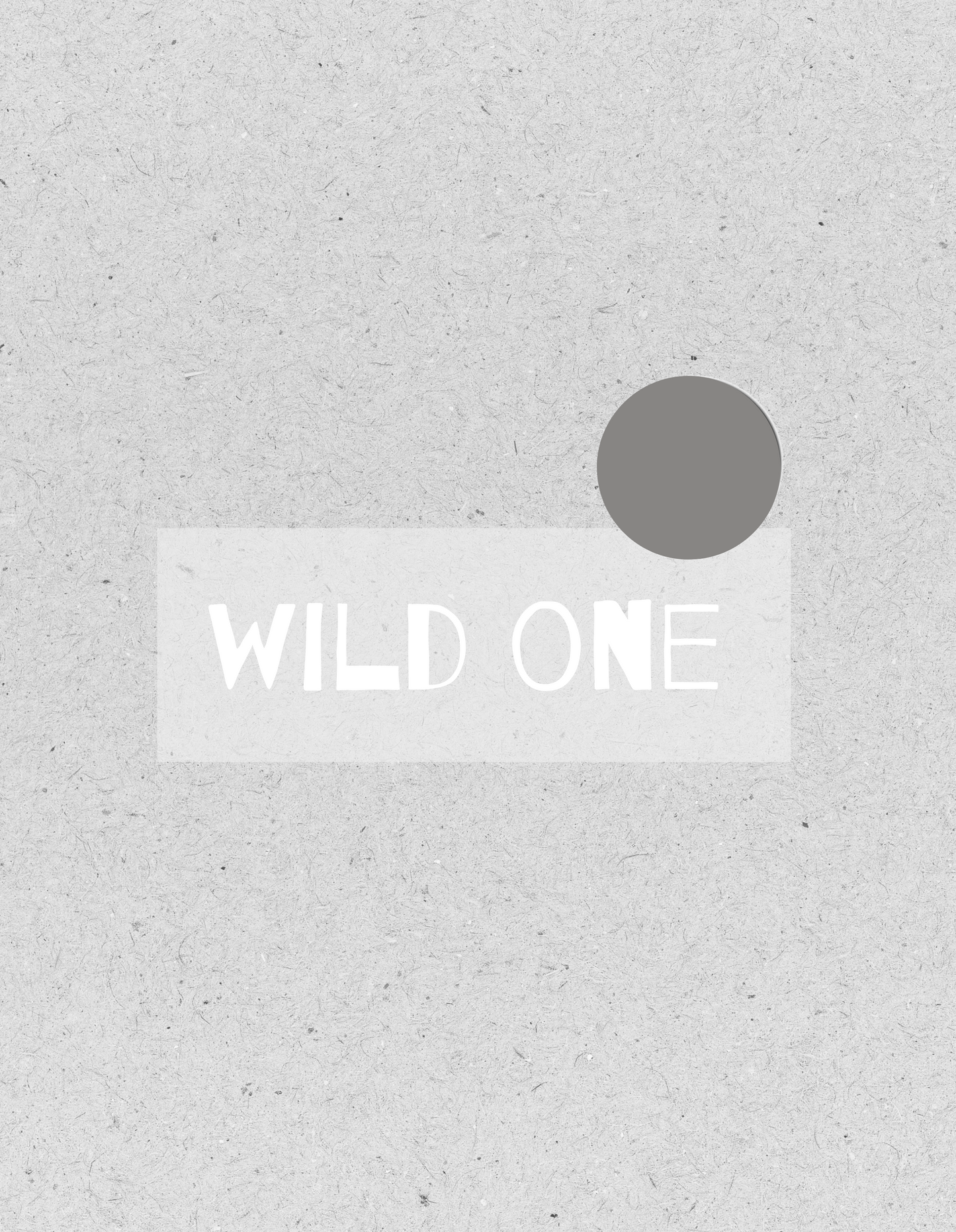 Bügelbild "WILD ONE" | Kids | weiß