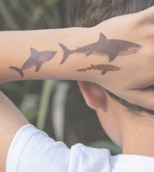 Kids Tattoo "Haie" | 18 Stück