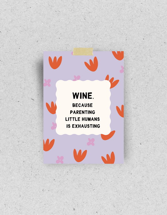 Postkarte "Wine" | Recyclingpapier