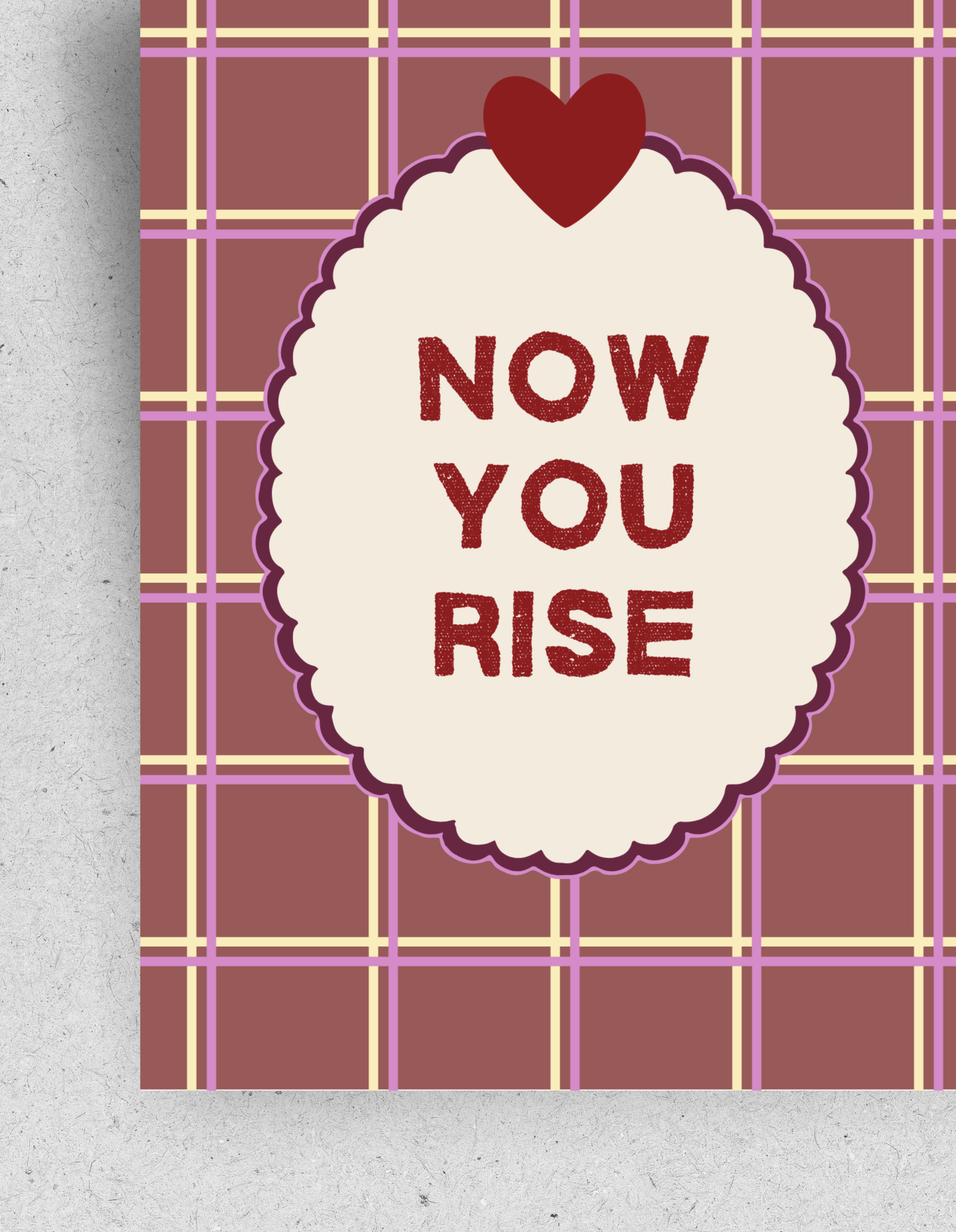 Postkarte "Now you rise"
