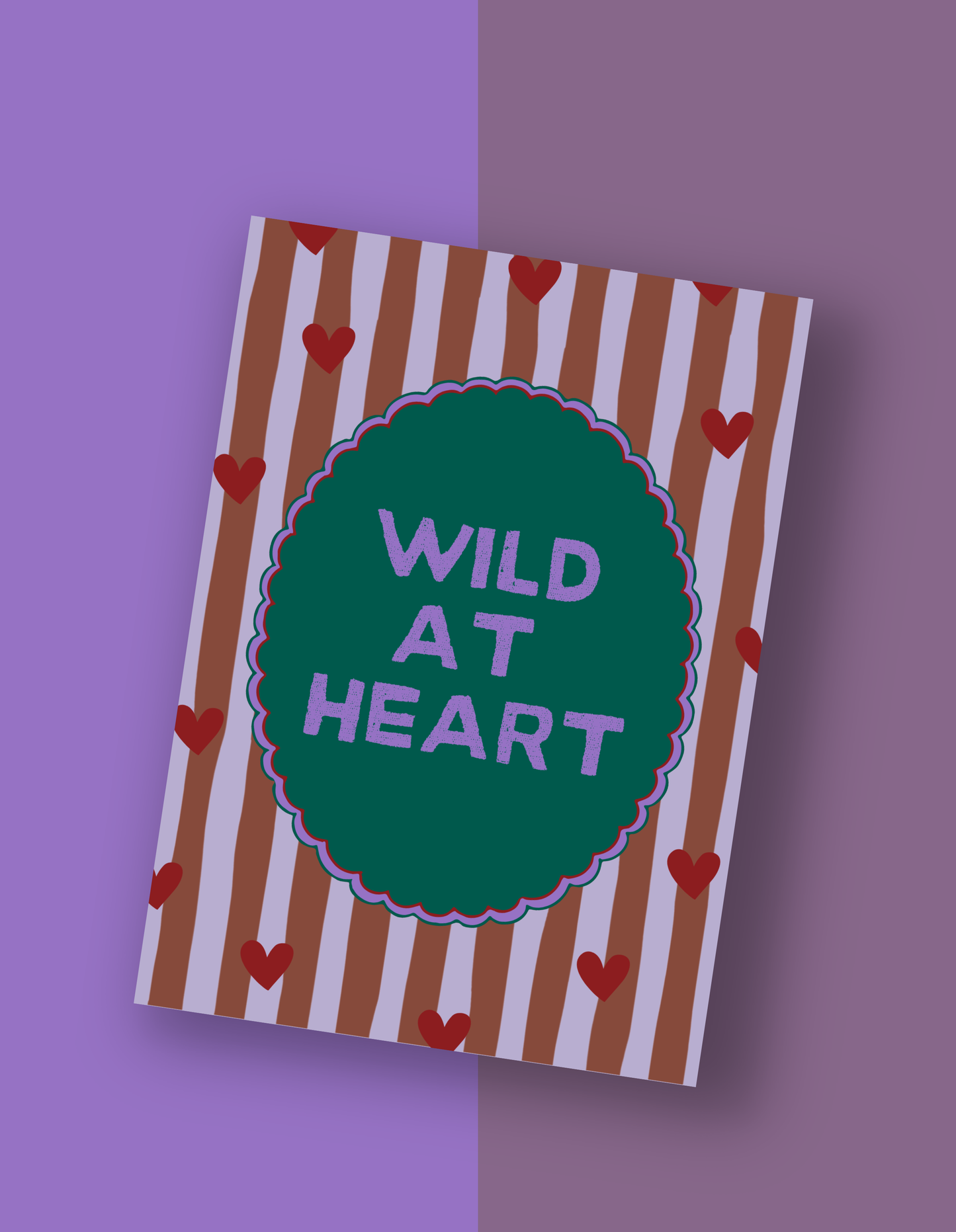 Postkarte "Wild at Heart"