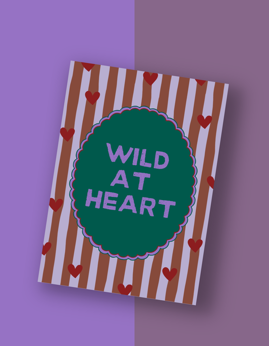 Postkarte "Wild at Heart"