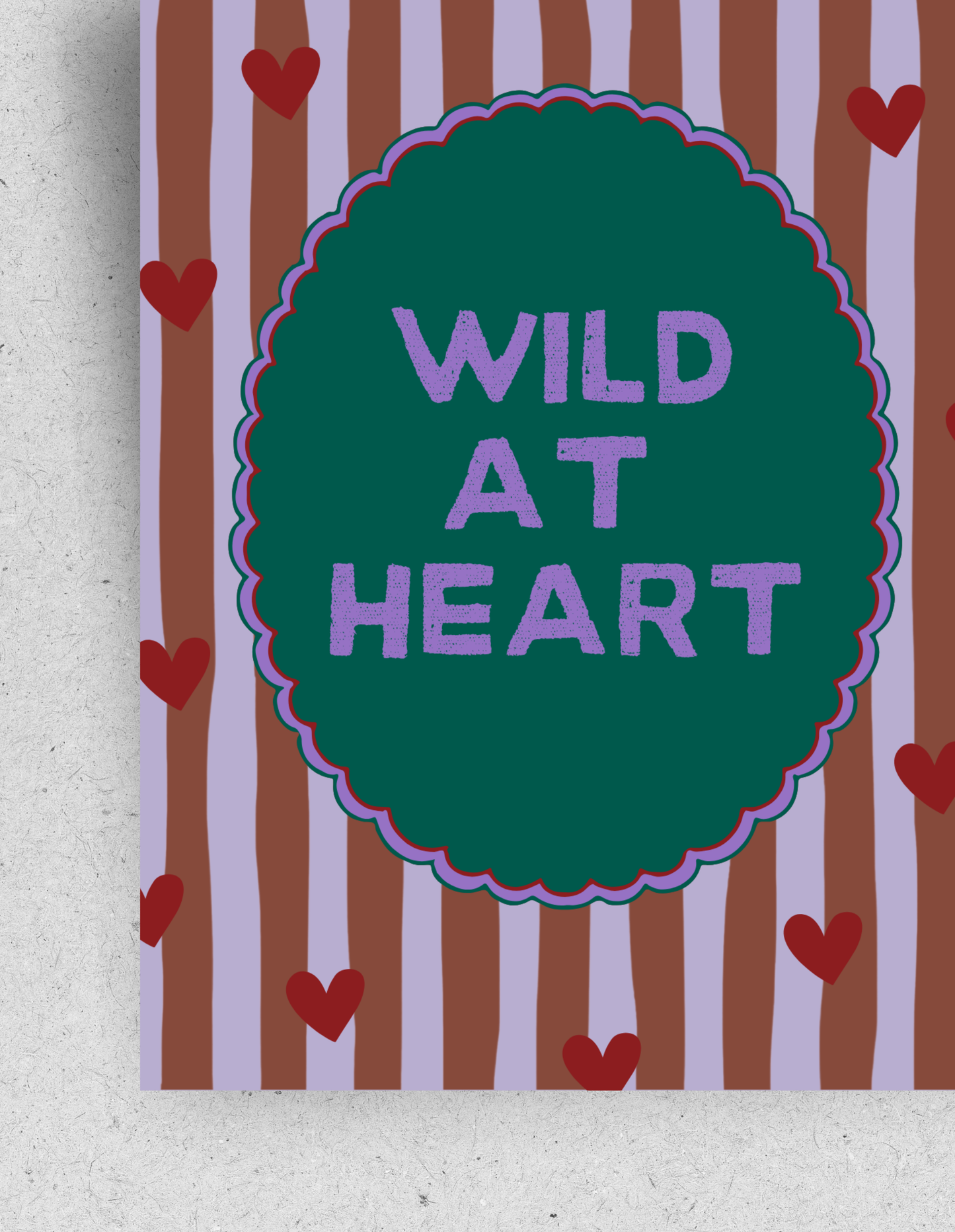 Postkarte "Wild at Heart"