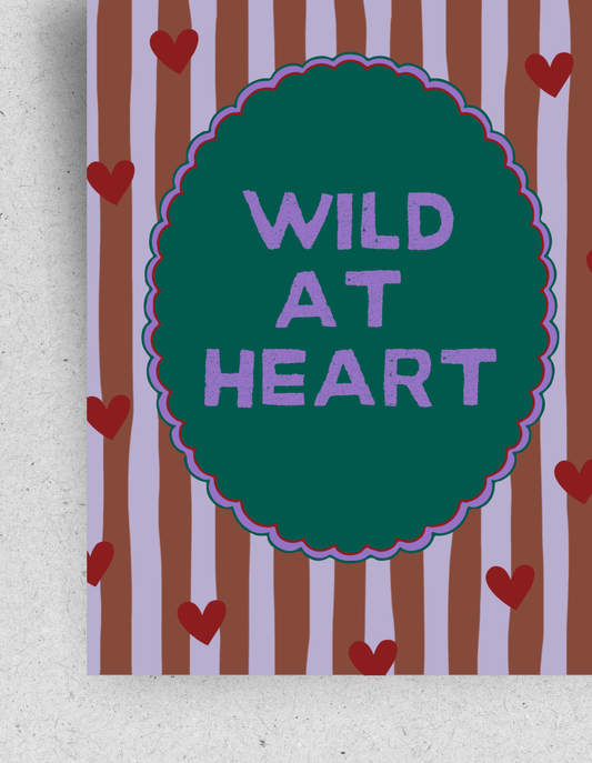 Postkarte "Wild at Heart"