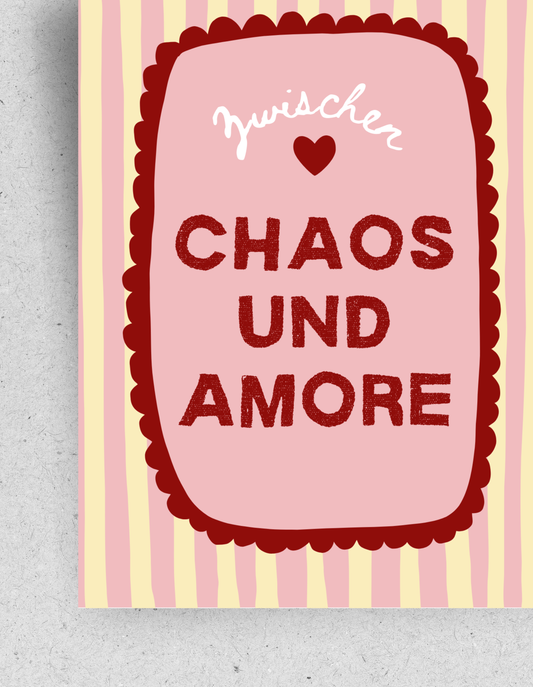 Postkarte "Zwischen Chaos und Amore"