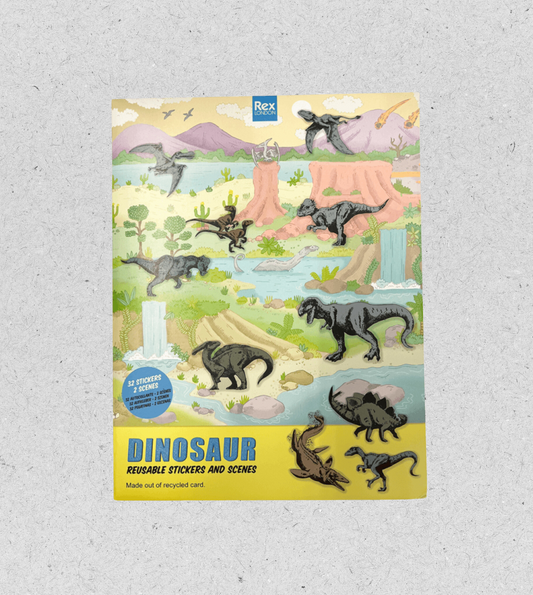 Kids Dinosaurier Stickerset mit Karte