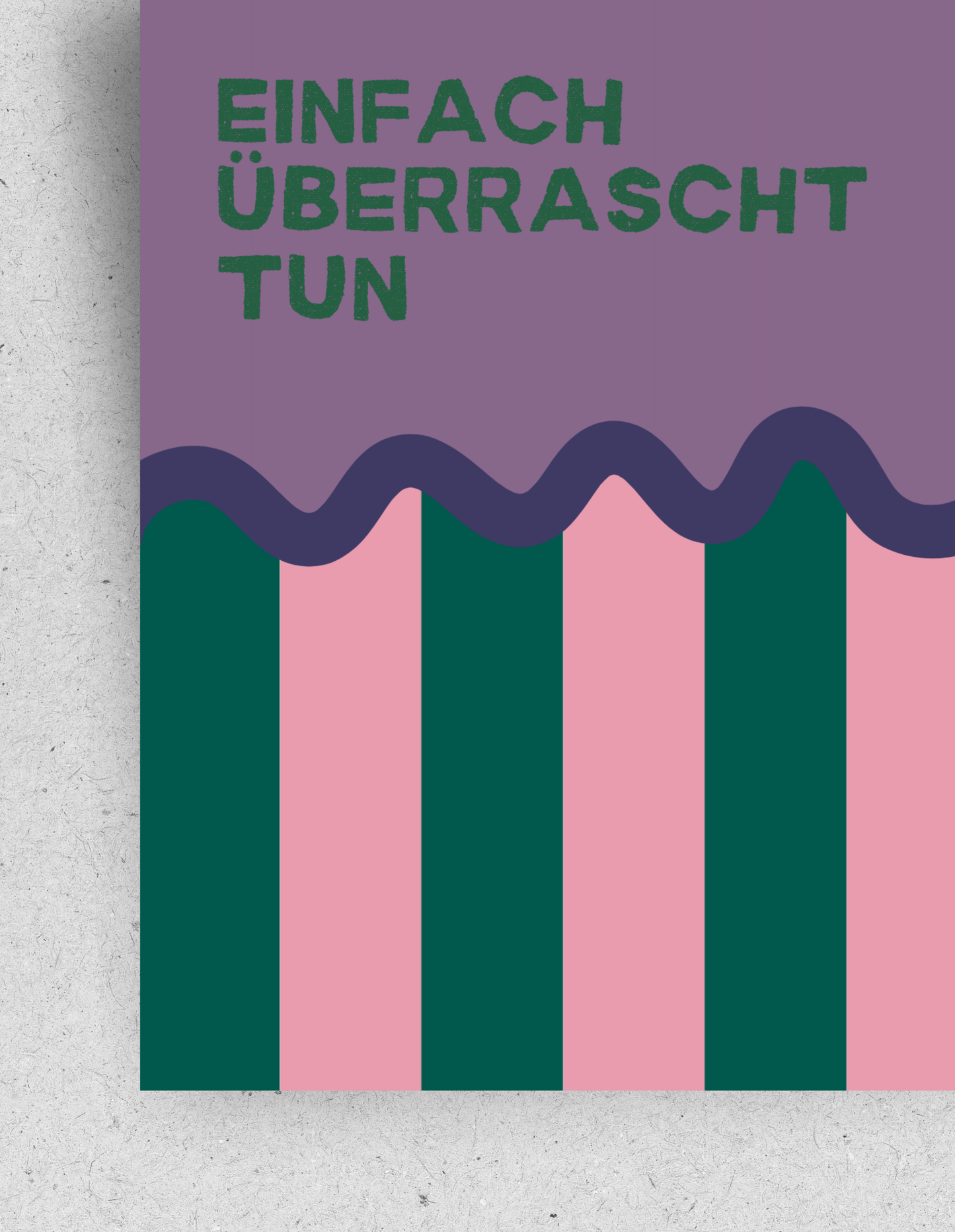 Postkarte "Einfach überrascht tun"