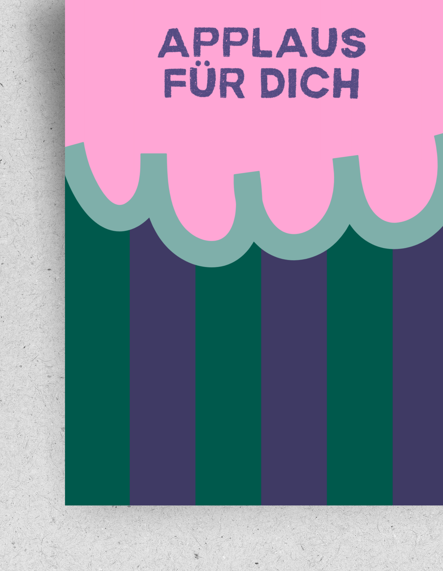 Postkarte "Applaus für dich"