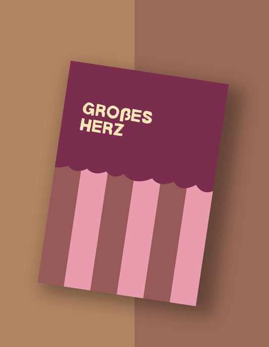 Postkarte "Großes Herz"