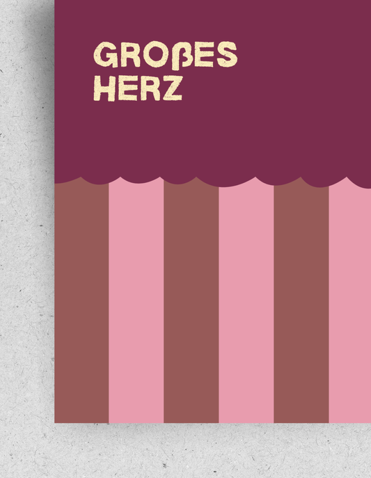 Postkarte "Großes Herz"