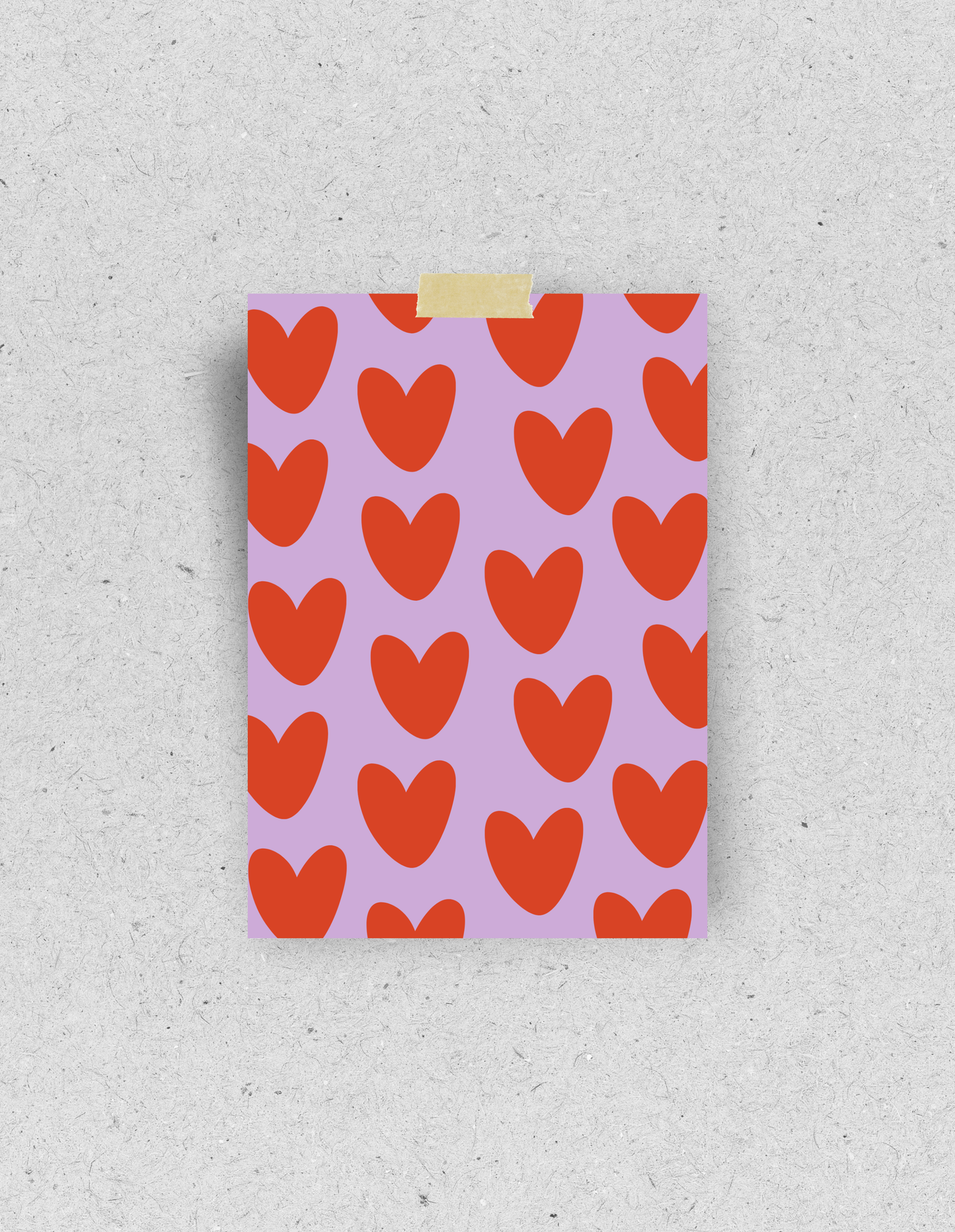 Postkarte "Herzen"