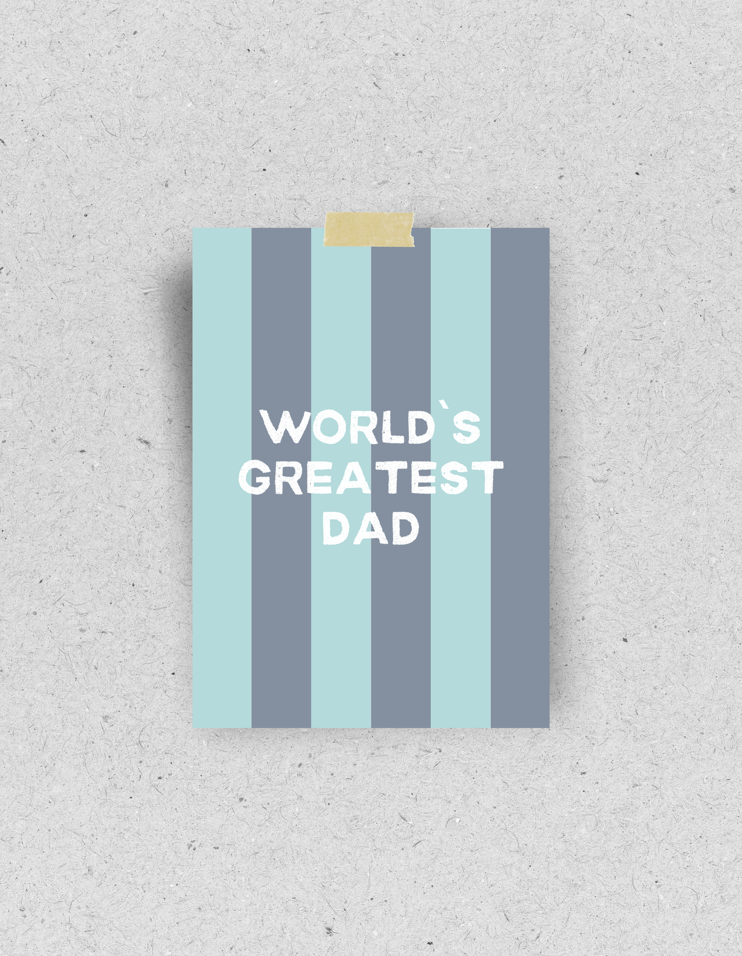 Postkarte "World`s greatest dad"