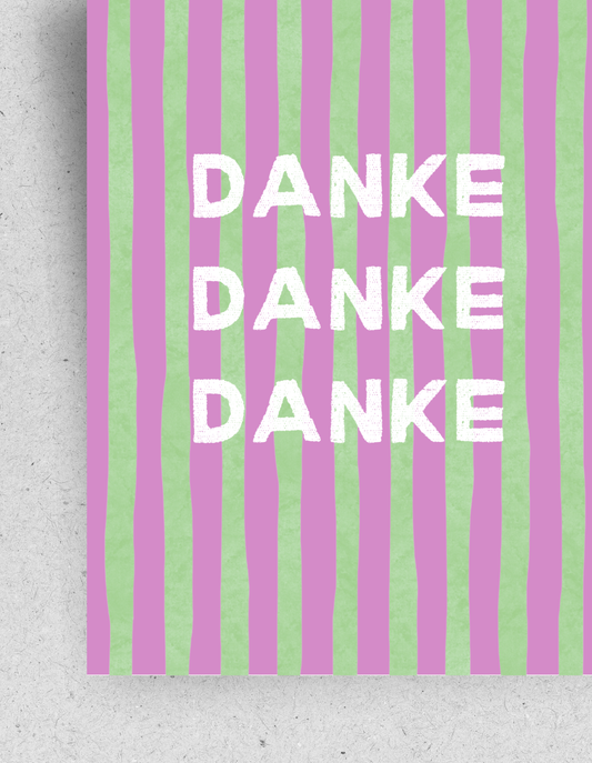 Postkarte "Danke"