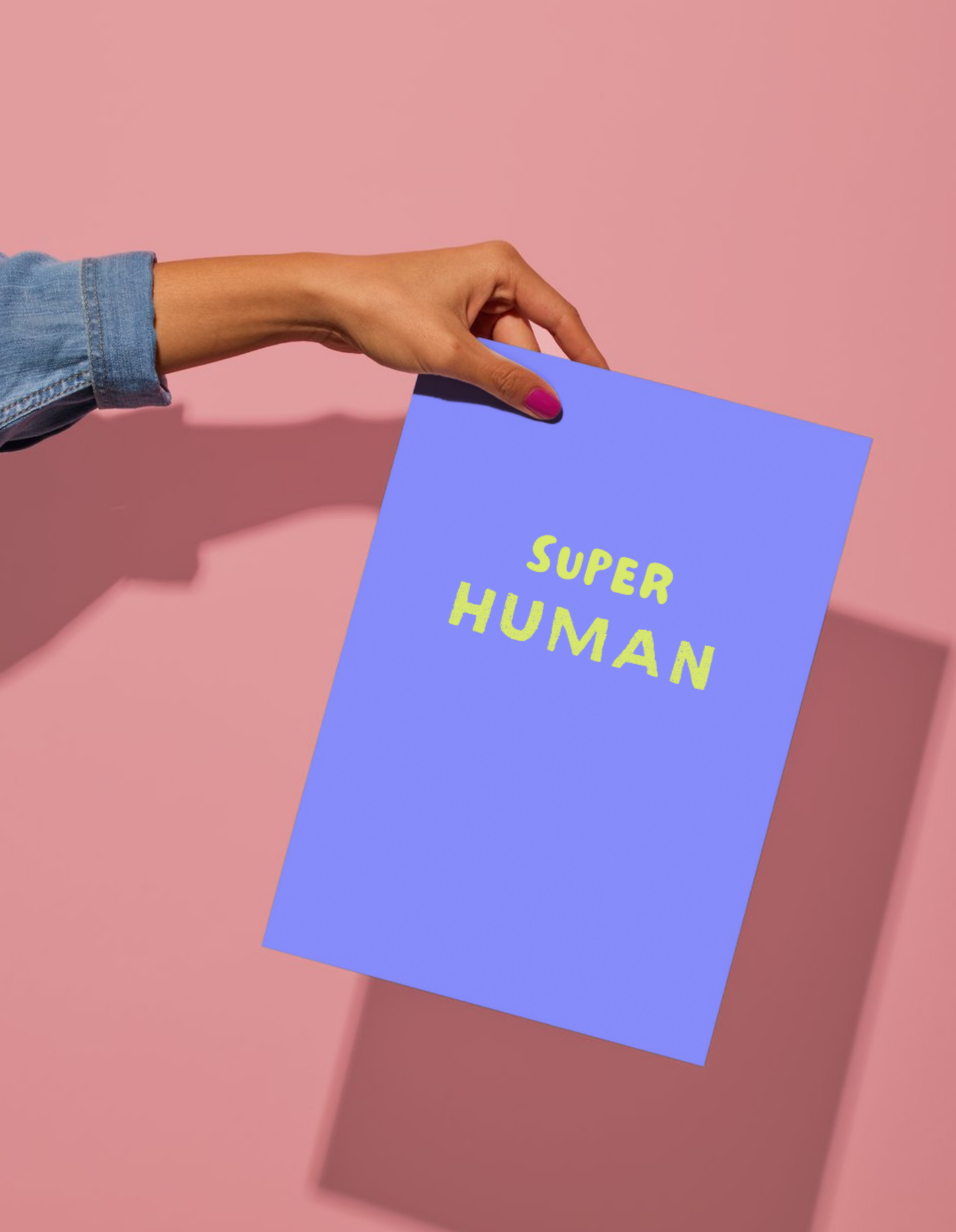 Postkarte "Super Human"