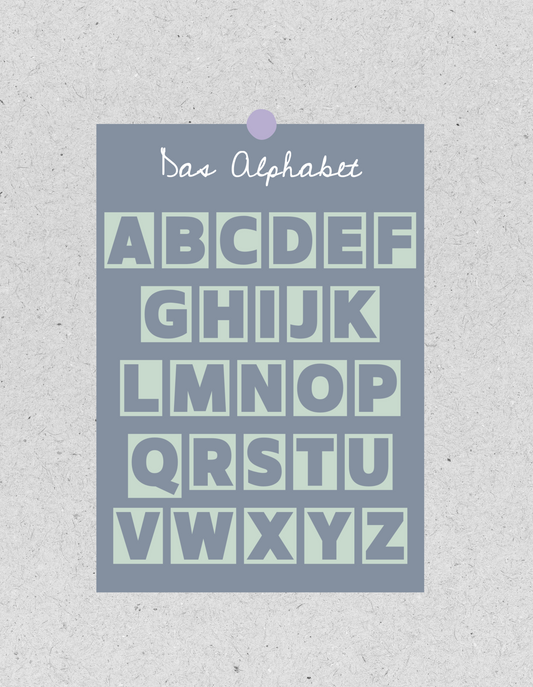 Poster ABC "Alphabet A-Z" | Blau